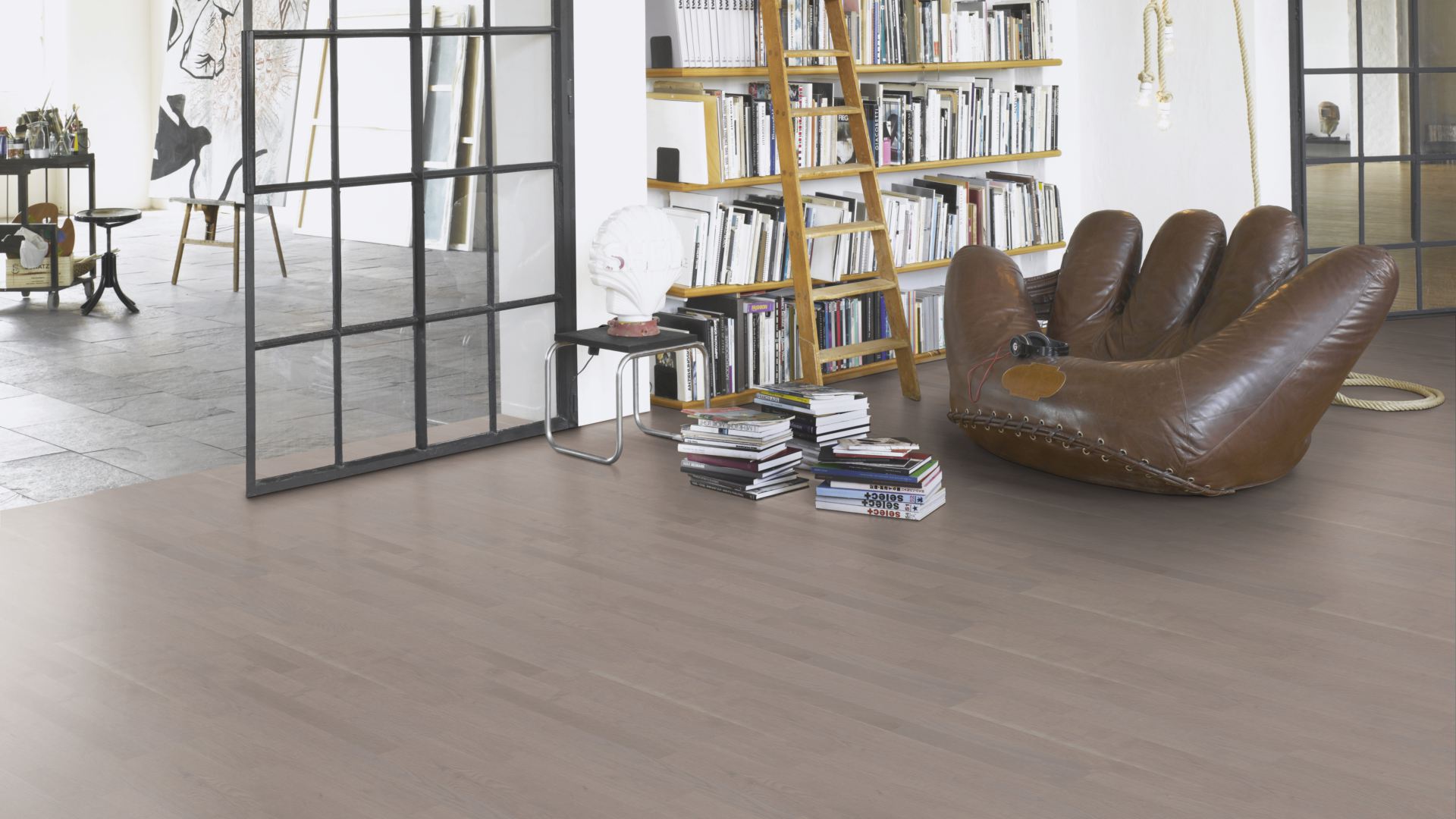 PARADOR Parkett Eiche Graphit Living Schiffsboden 3-Stab matt lackiert | Sonderedition 2. Wahl-#