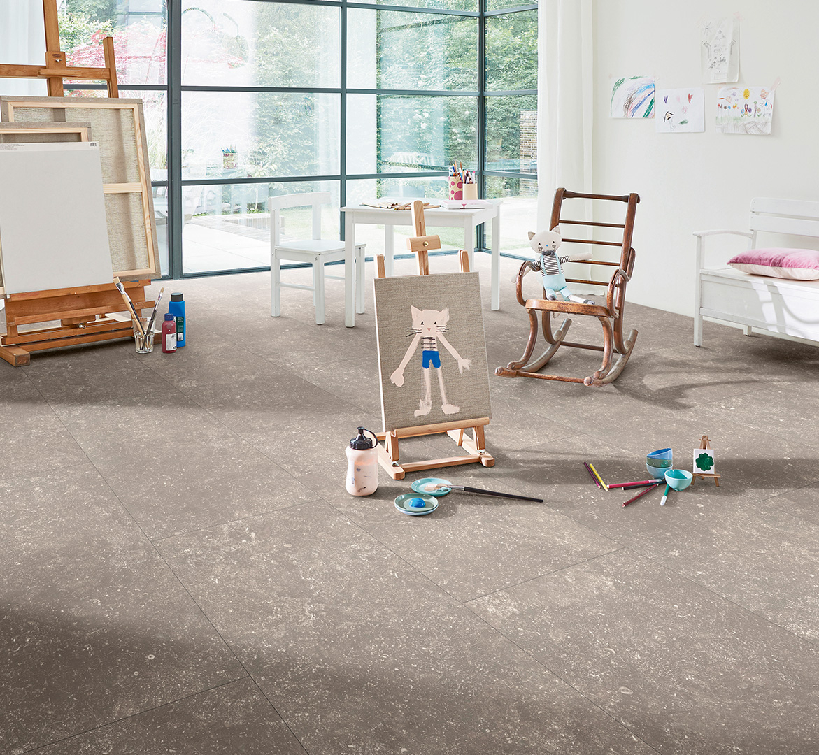 PARADOR Designboden Granit felsengrau Steinstruktur 4-seitige Fase | Basic-4014809265894