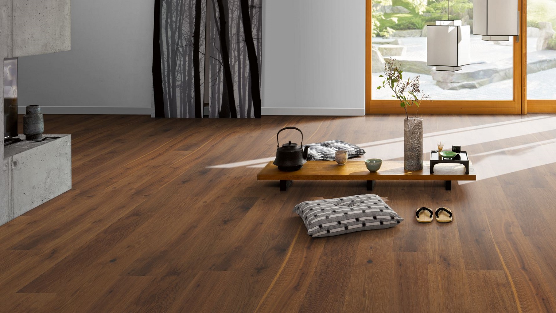 PARADOR Parkett Thermoeiche Landhausdiele lackversiegelt matt 4-seitige Fase | Sonderedition | 18 m²-#