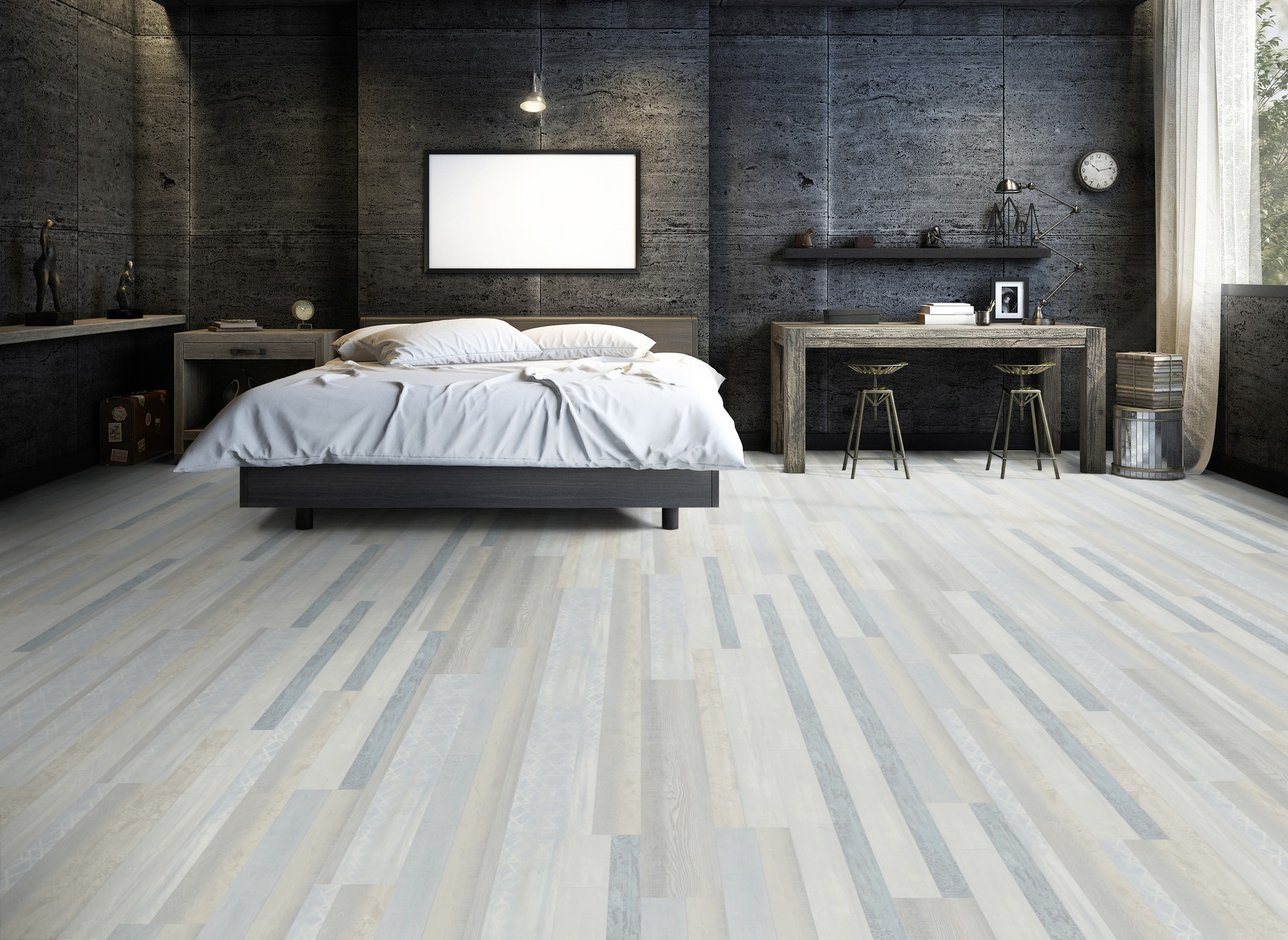 TER HÜRNE Design-Vinylboden Eiche Vancouver grau Mehrstab F06 | Pure Choice Compact | 8 m²-4012853128516
