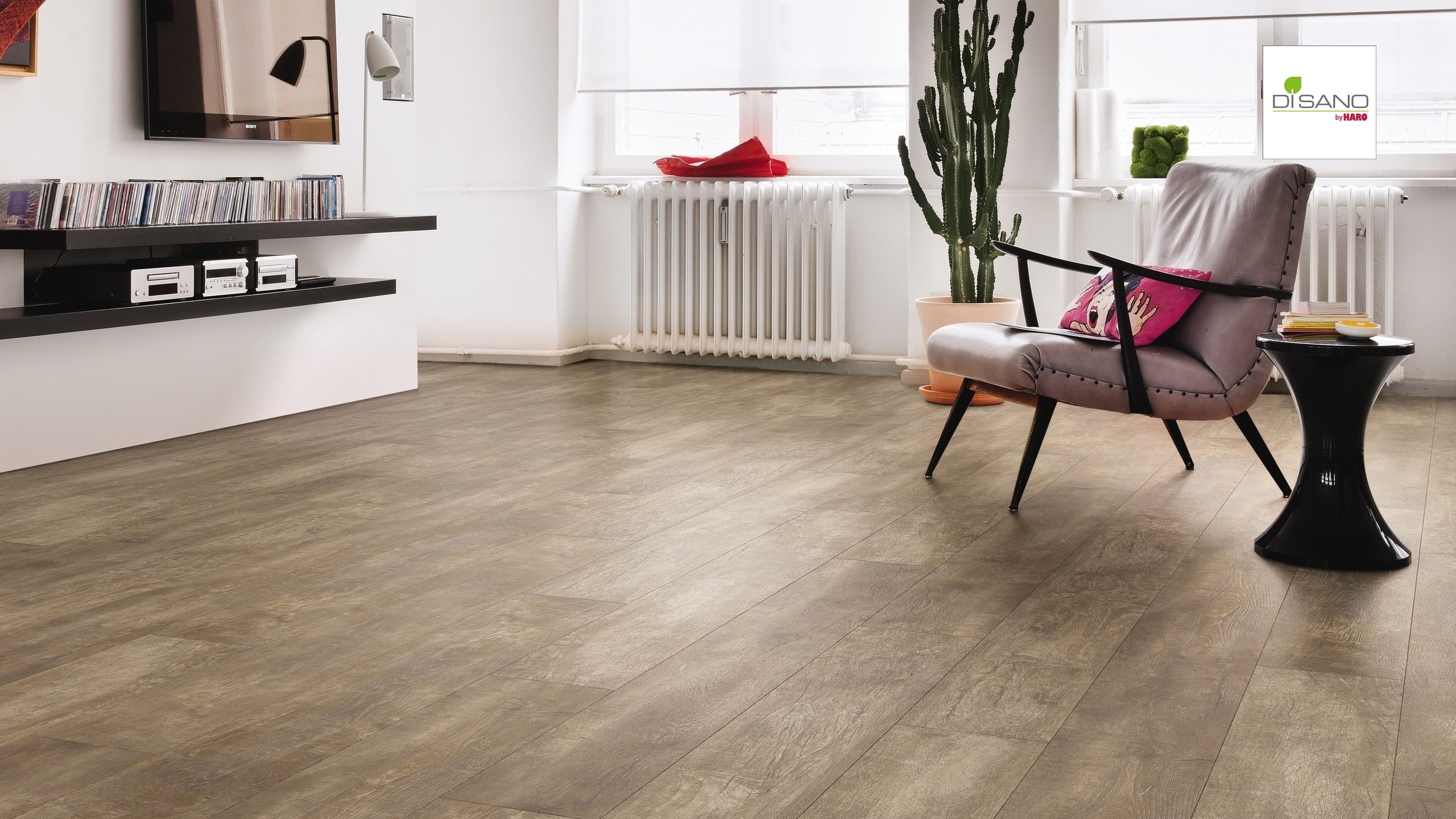 Imprägnierung von Laminatböden HARO Designboden Antikeiche geräuchert Landhausdiele XL 4V | DISANO Life | 12 m²-4018427414924