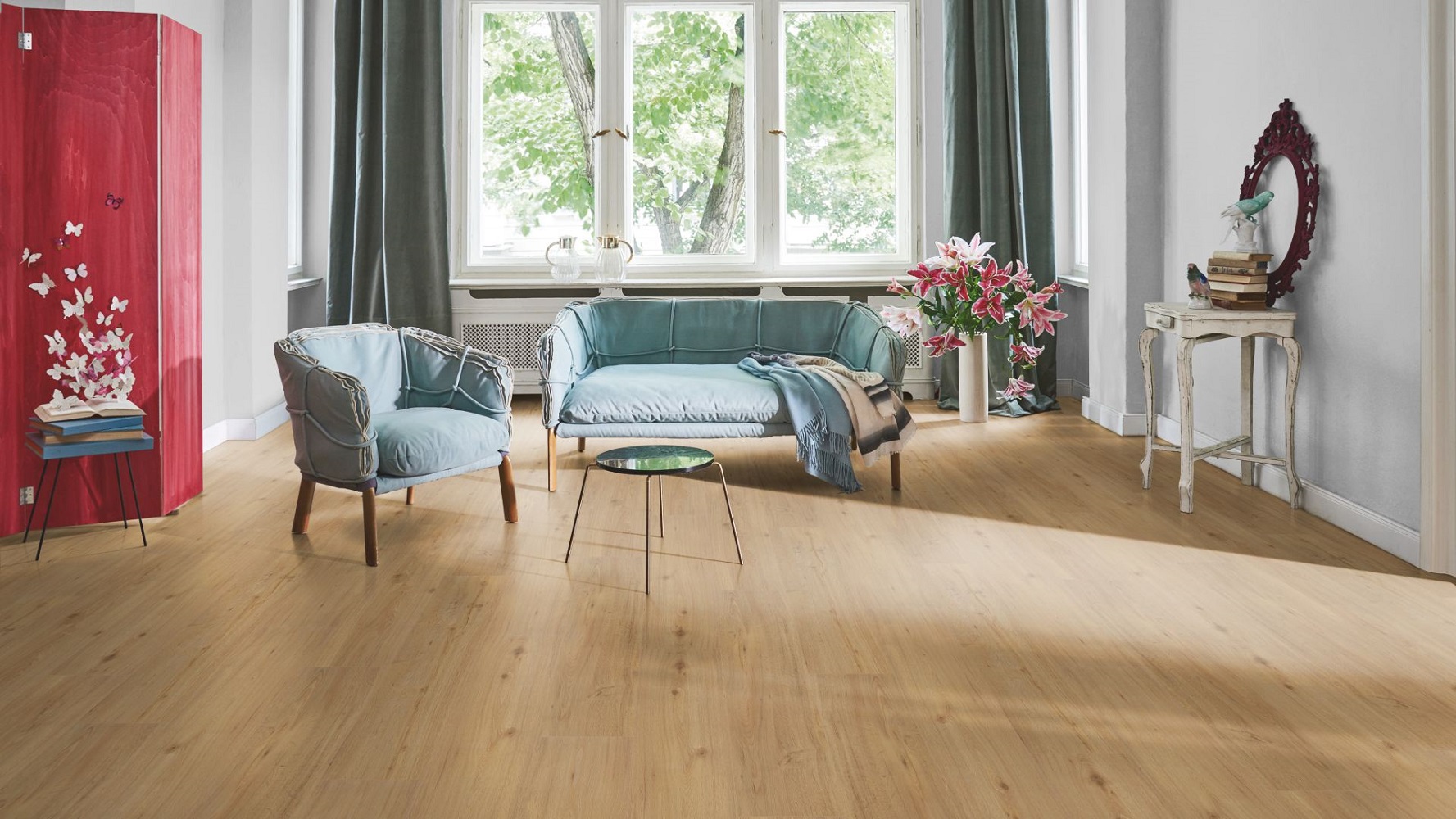 PARADOR Vinylboden Eiche natur Landhausdiele Gebürstete Struktur 4-seitige Fase | Basic 5.3 | 18 m²-4014809203346
