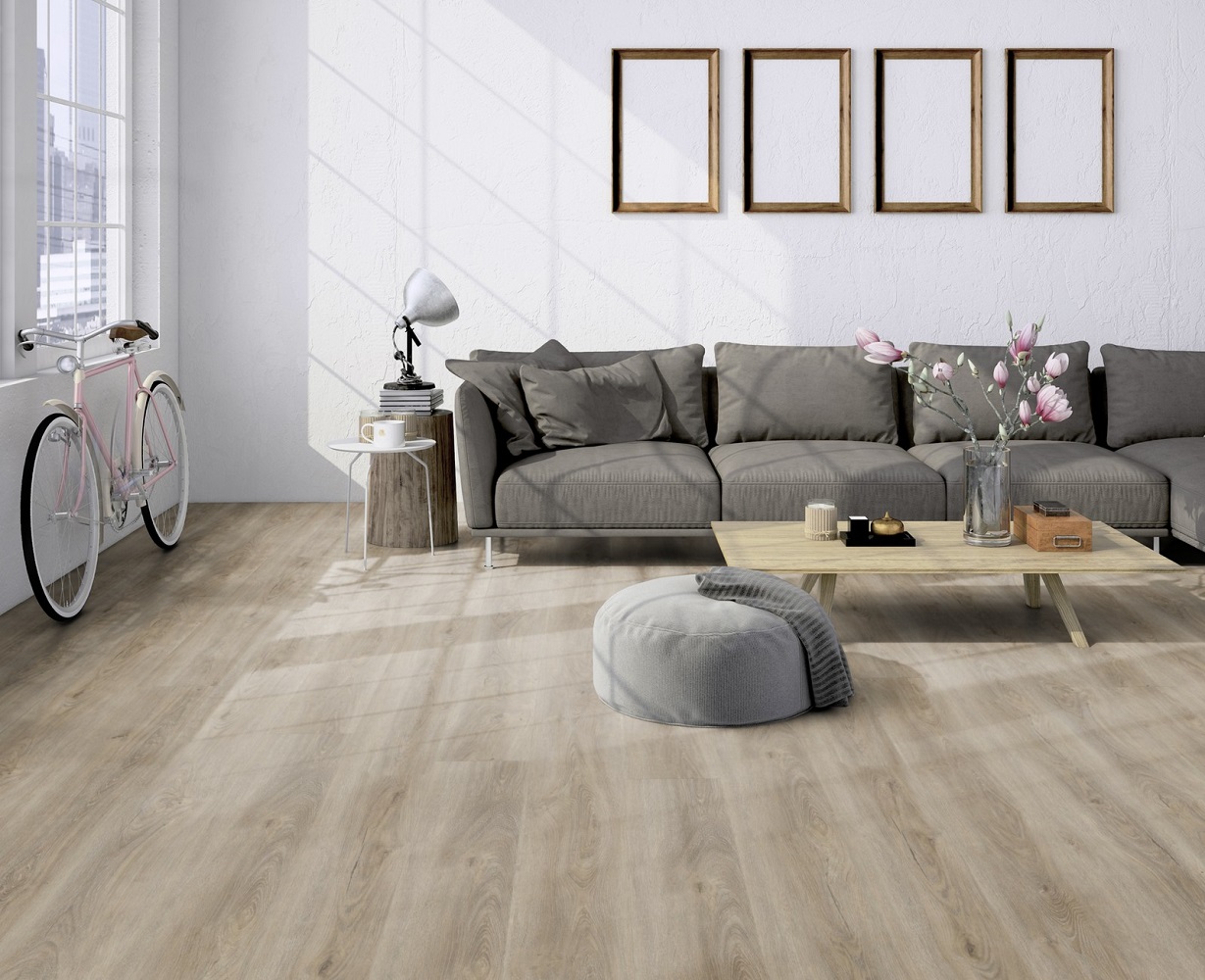 TER HÜRNE Vinylboden Eiche Minsk graubeige Lange Landhausdiele G08 | Bright Choice Perform | 10 m²-4012853139925
