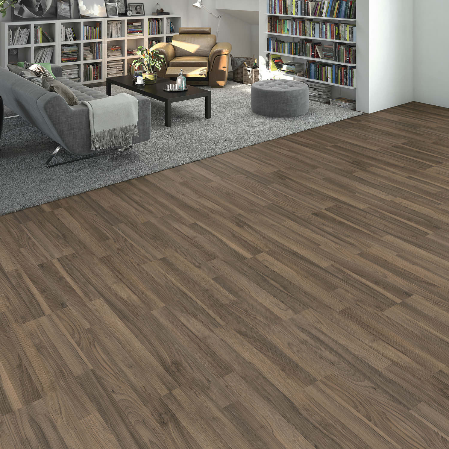HARO Laminat Nussbaum Schiffsboden 3-Stab strukturiert matt | Sonderedition | 2. Wahl-4018427516185 HARO Laminat Nussbaum Schiffsboden 3-Stab strukturiert matt | Sonderedition | 2. Wahl-4018427516185