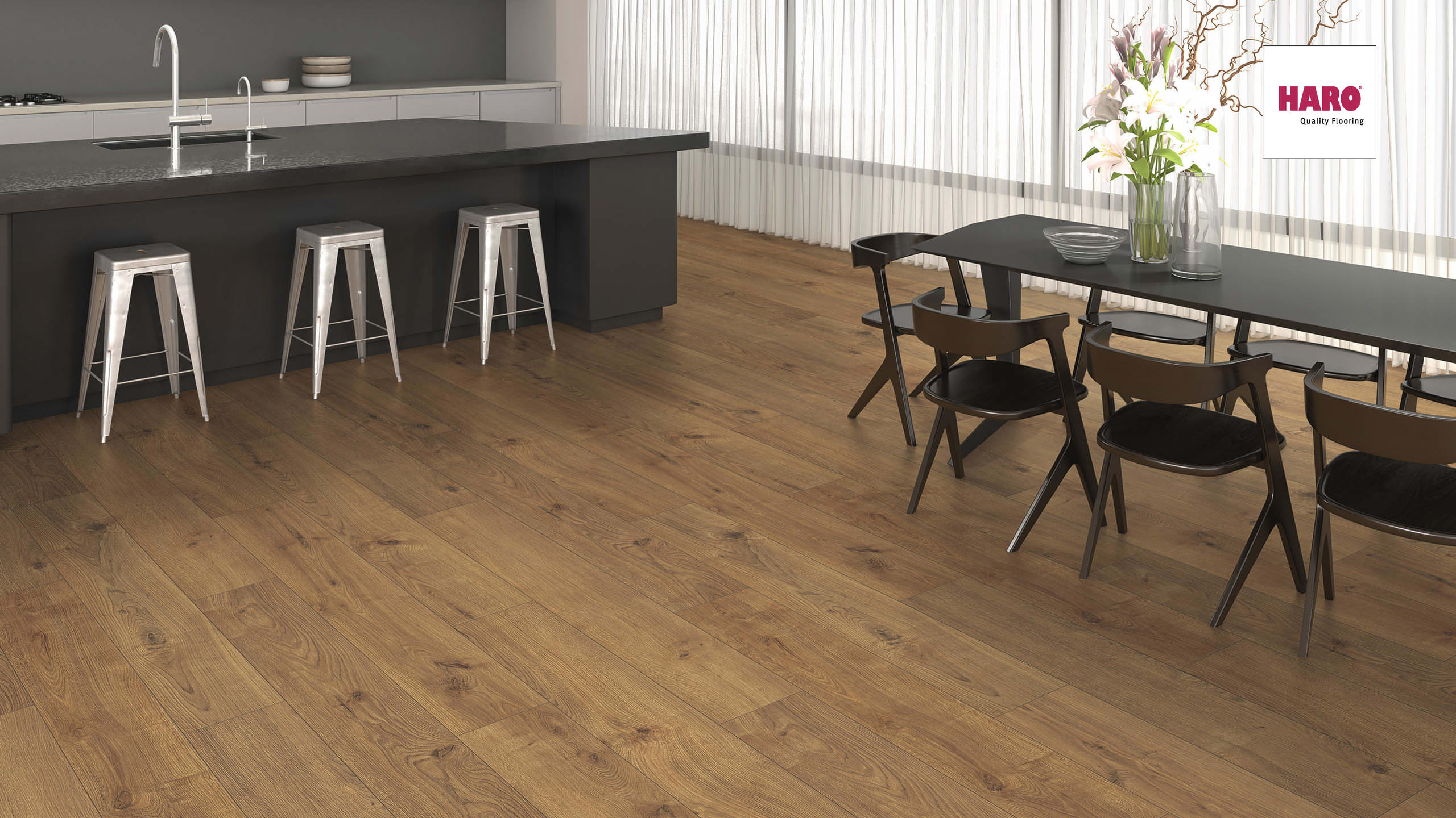 HARO Laminat Eiche Portland natur authentic Landhausdiele 4V | Sonderedition | 10 m²-4018427381004
