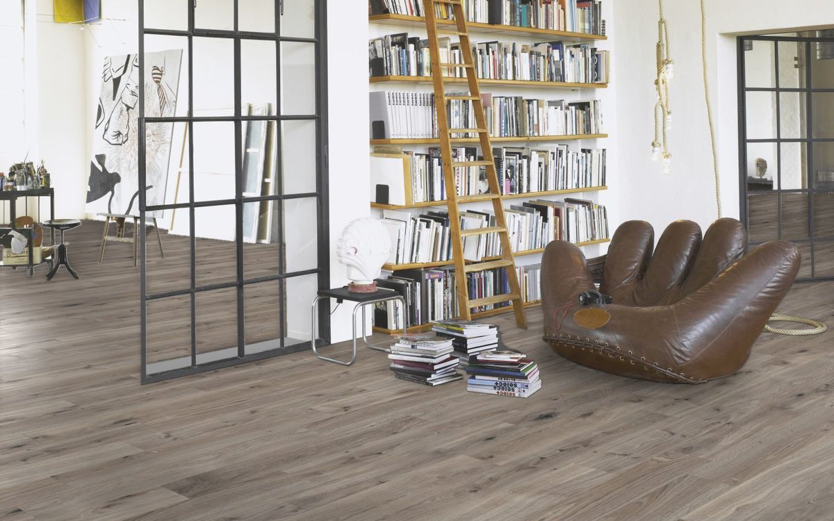 PARADOR Laminat Eiche basaltgrau Landhausdiele Seidenmatte Struktur | Basic 400-4014809233435