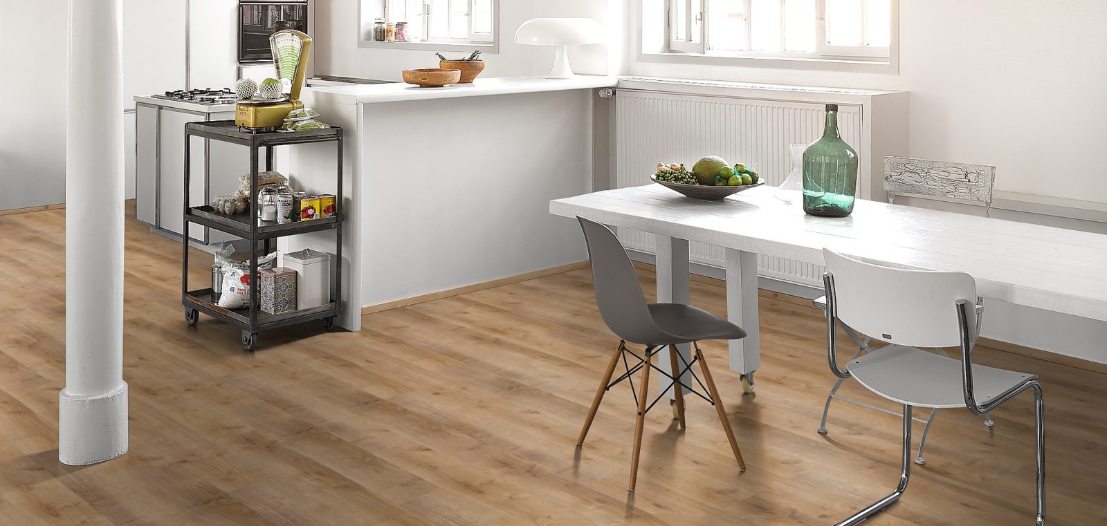 PARADOR Laminat Eiche Monterey leicht geweißt Landhausdiele 4V-Fuge | Classic 1050 | 31 m²-4014809161806