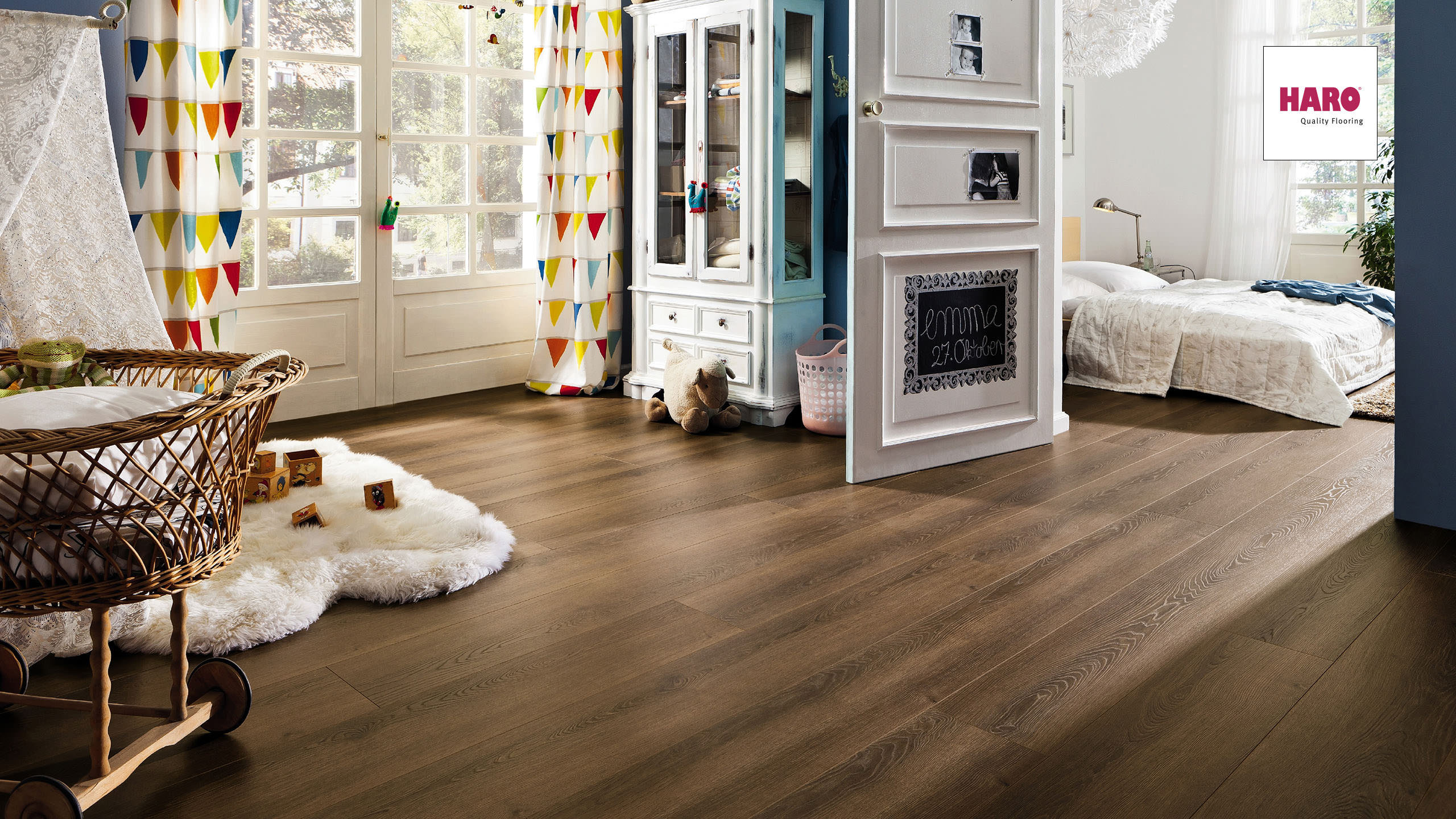 HARO Laminat Eiche Vienna geräuchert Landhausdiele 4V | Tritty 100 Gran Via Sonderedition-4018427340285