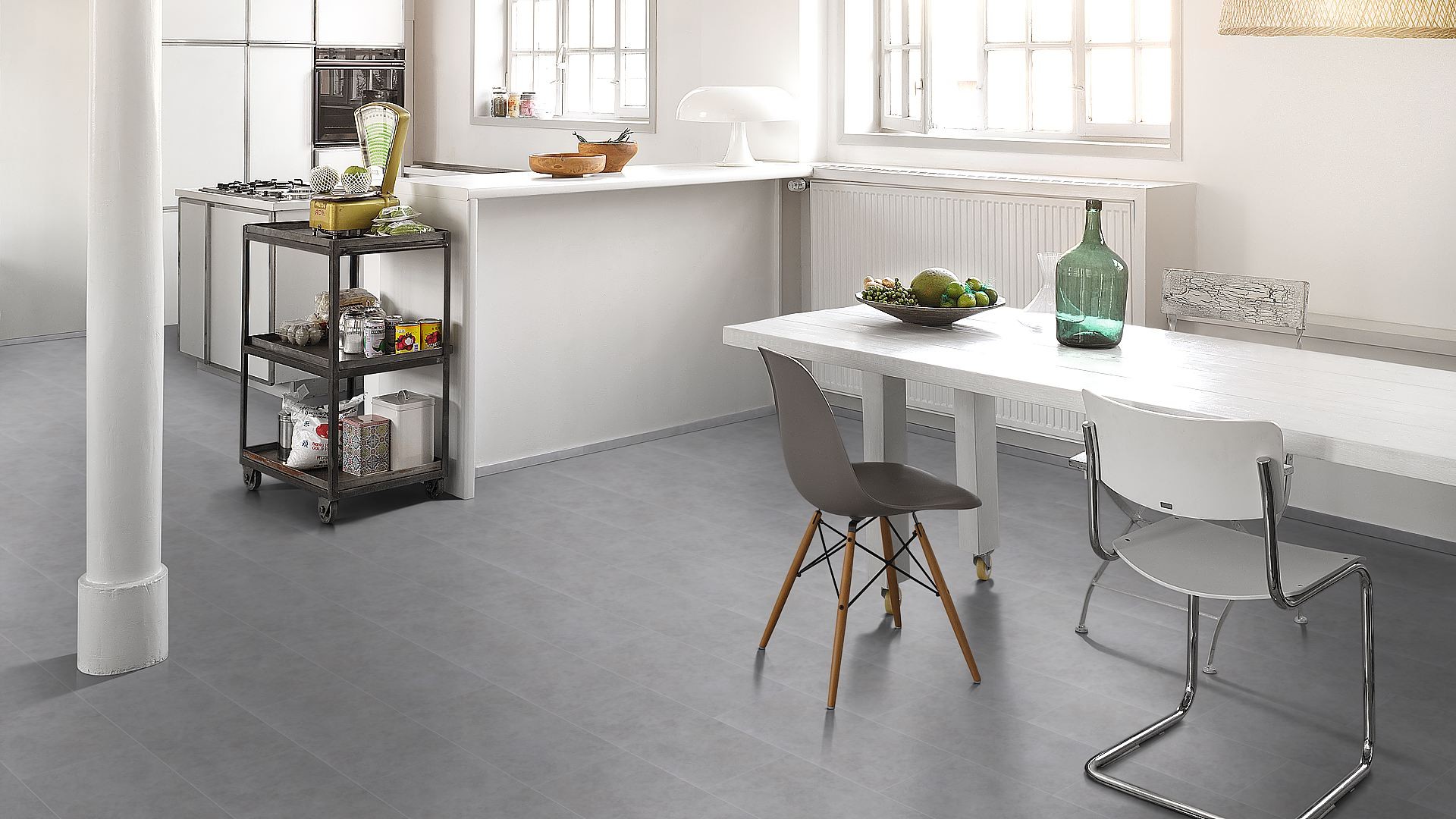 PARADOR Vinylboden Beton grau Steinstruktur | Basic 4.3 | 2. Wahl | 6 m²-4014809170204