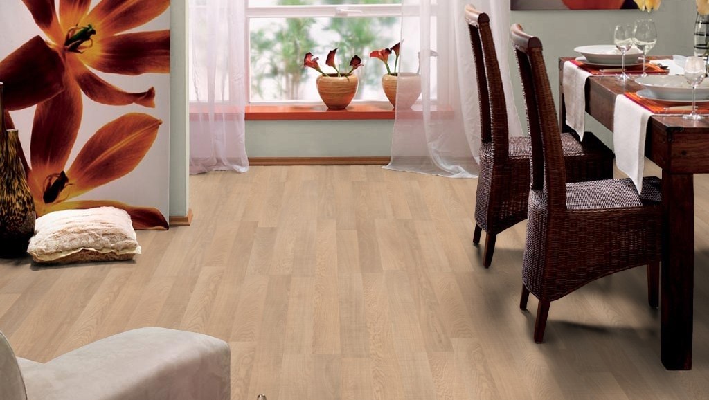HARO Laminat Eiche hell sägerau 2-Stab | Tritty 100 | 31 m²-4018427319328