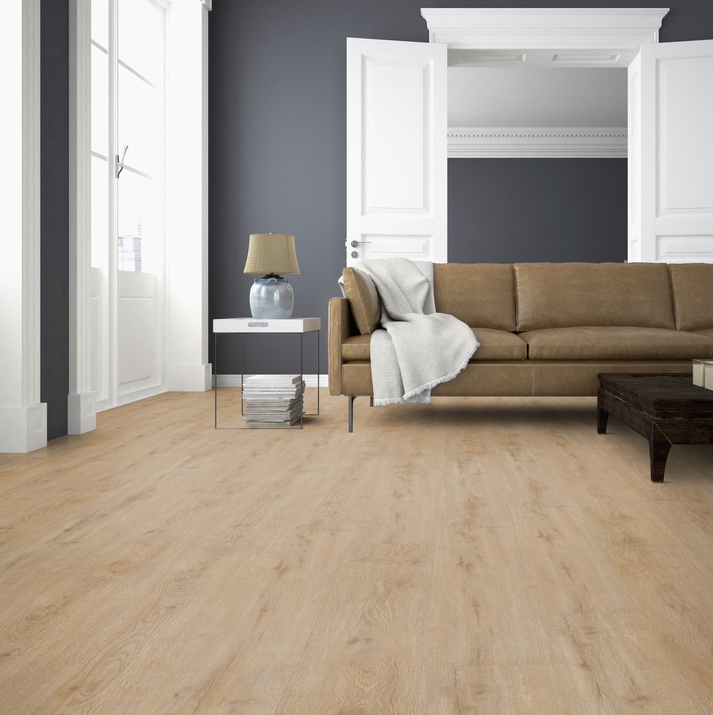 TER HÜRNE Vinylboden Eiche Gent beigebraun Landhausdiele G03 | Bright Choice Perform | 33 m²-4012853140990
