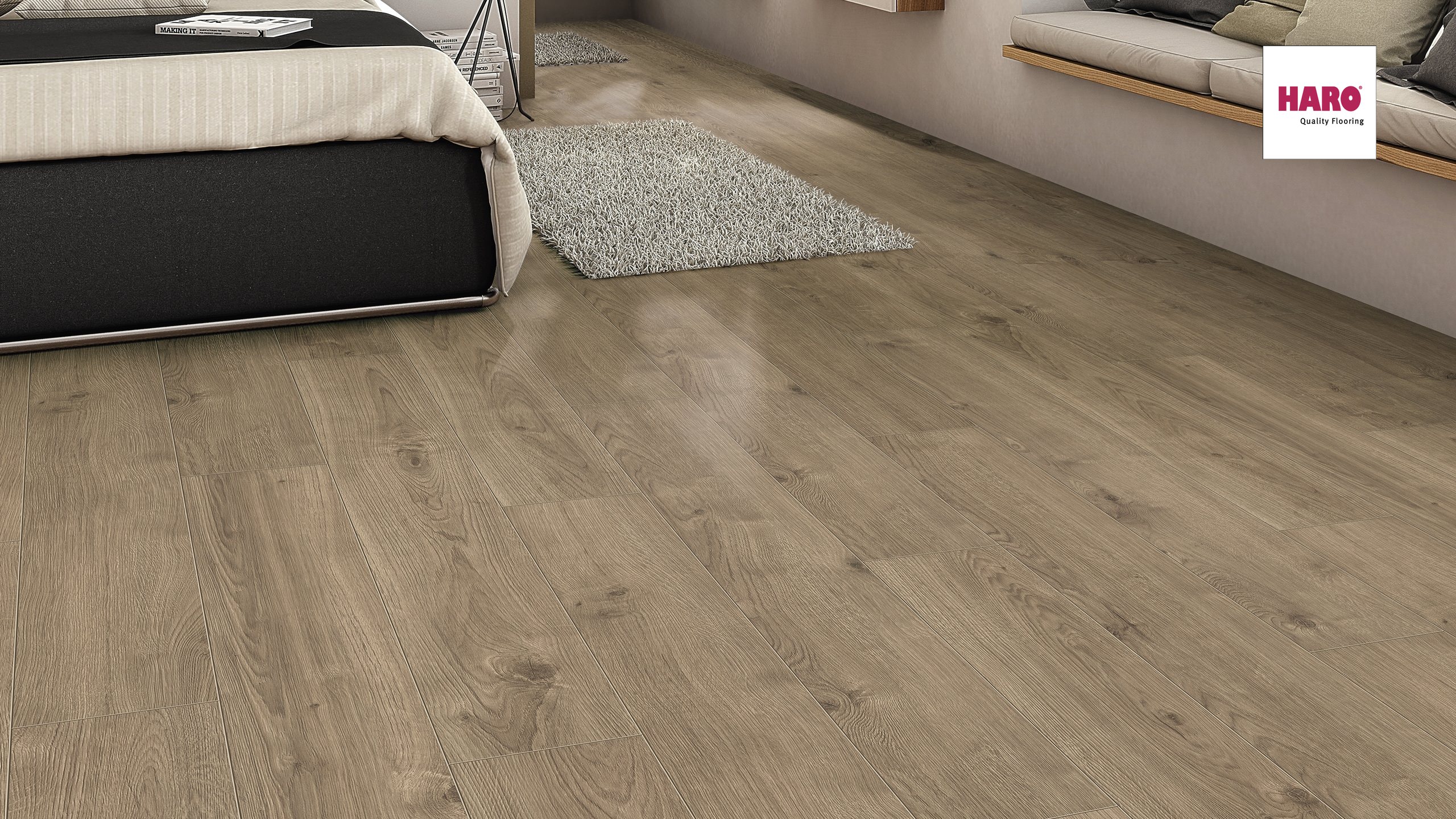 HARO Korkboden Arteo XL 4V Eiche Portland dunkelgrau Permadur | Corkett | 2. Wahl | 11 m²-4018427427283