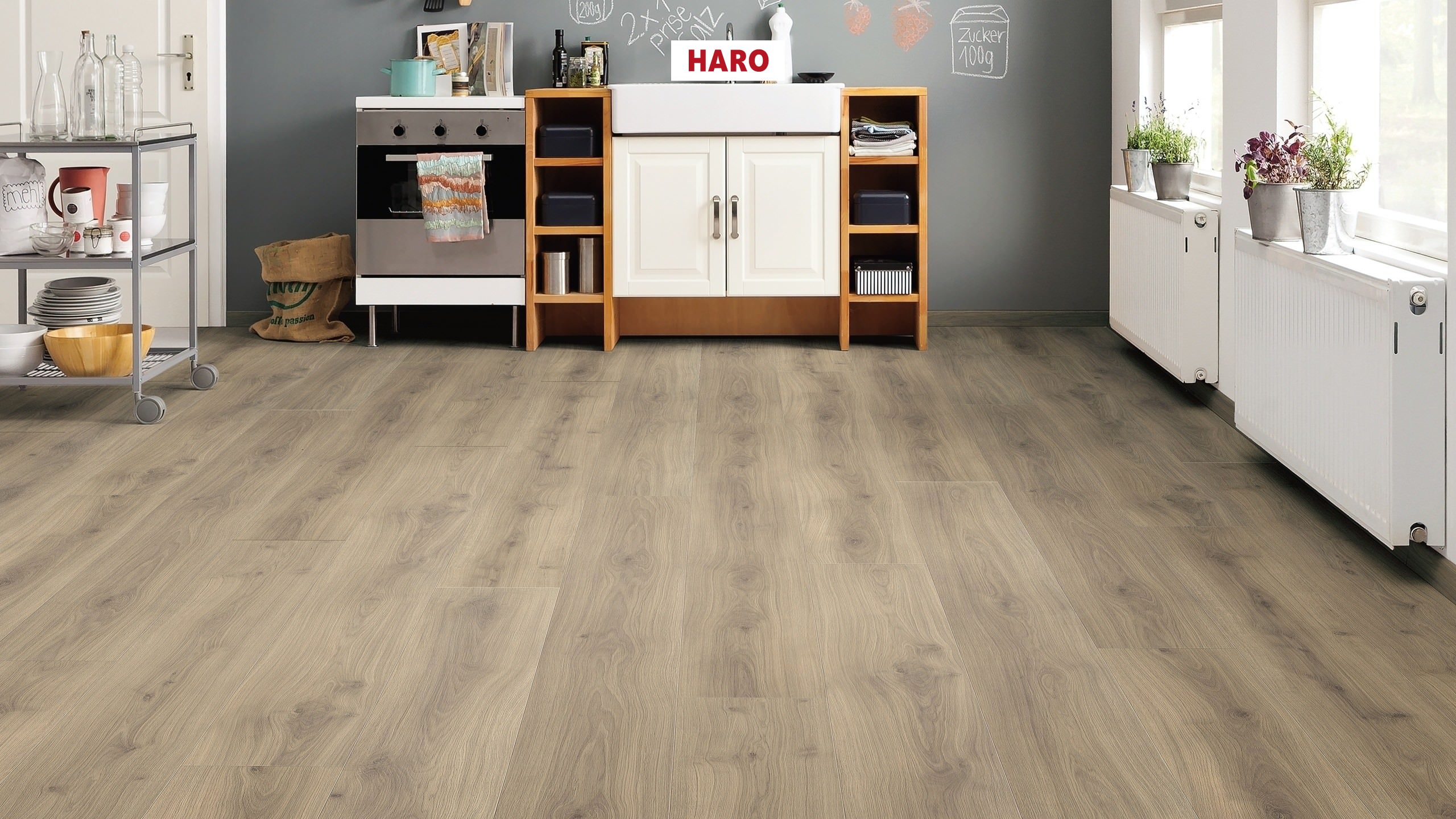 HARO Laminat Eiche Emilia samtbraun authentic Landhausdiele | Tritty 100 Gran Via | 2.Wahl | 23,5 m²-4018427448257