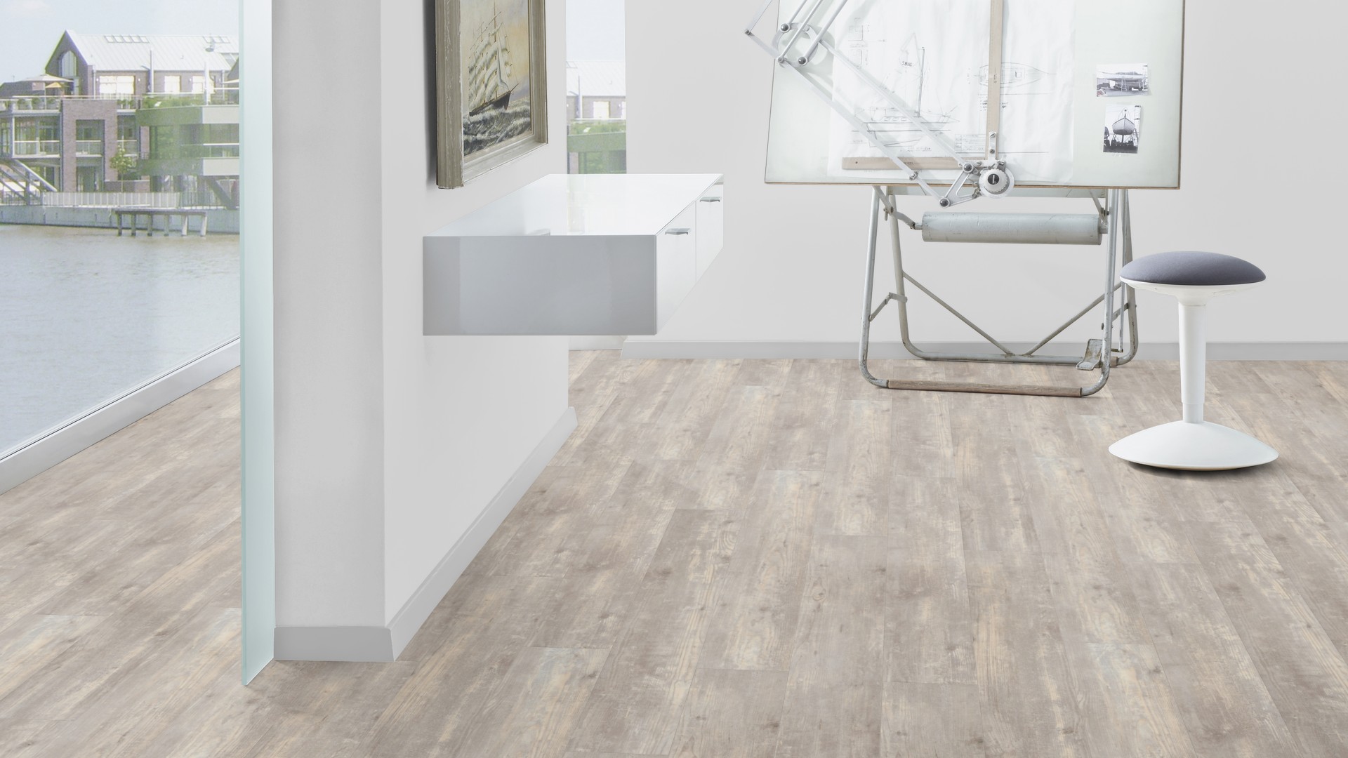 TER HÜRNE Design-Vinylboden Pinie Malmö grau Landhausdiele I01 | Straight Choice Comfort | 14 m²-4012853129933