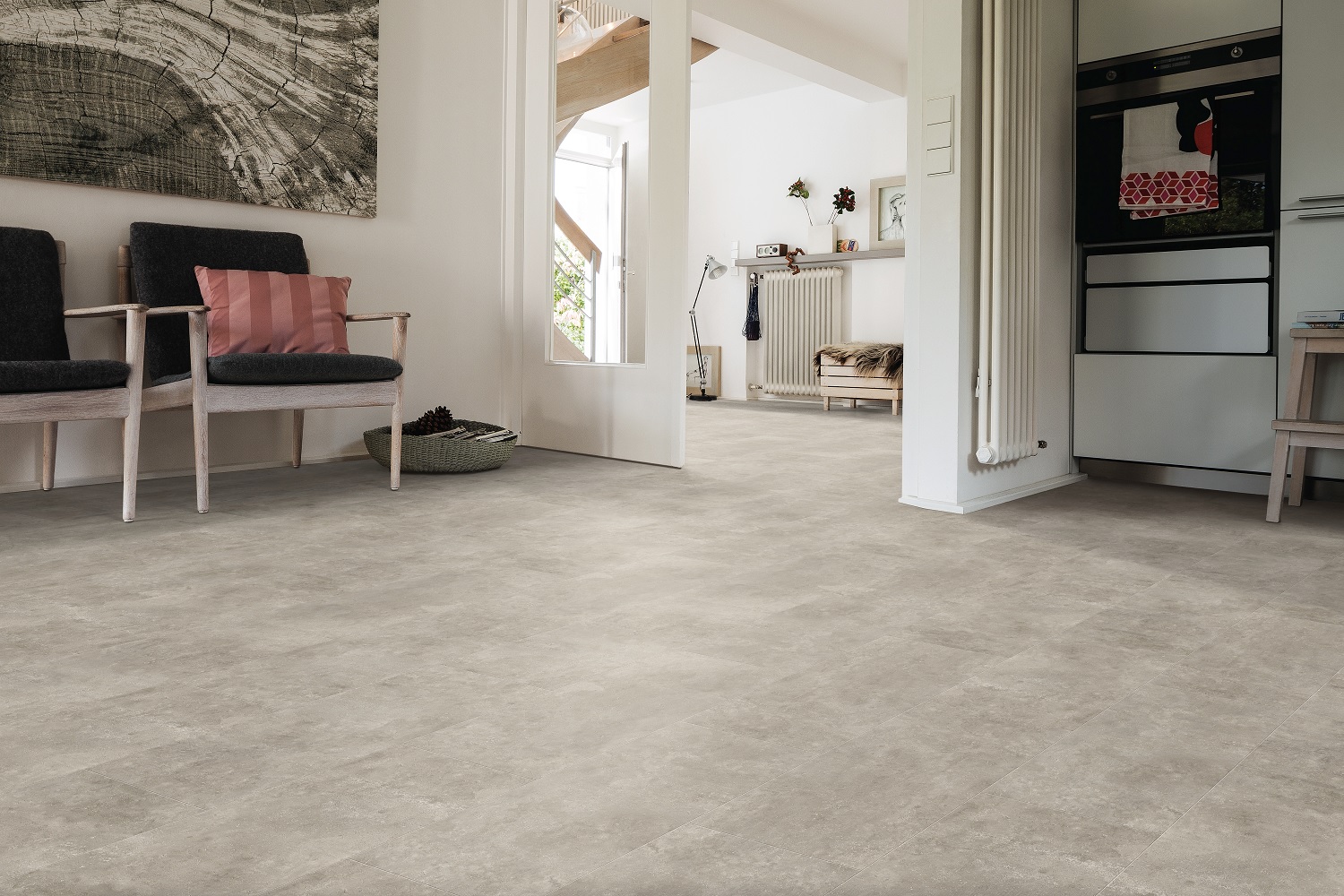 HARO Designboden Piazza 4V Sichtbeton greige Steinstruktur | DISANO Classic Aqua | 2. Wahl | 17,5 m²-4018427458775