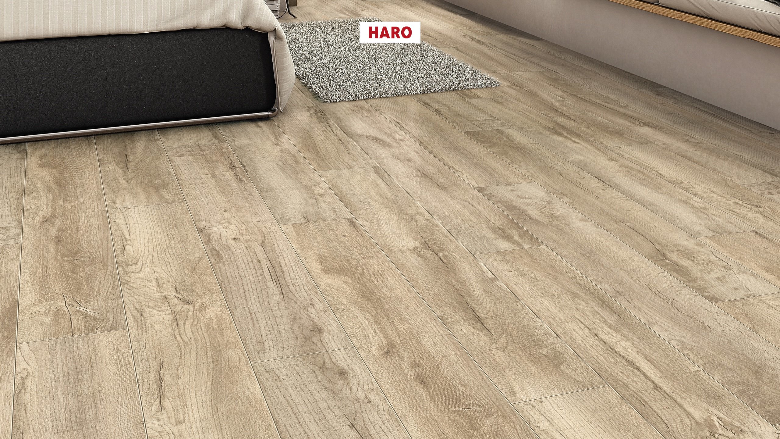 HARO Korkboden Arteo XL 4V Shabby Oak weiß permaDur | Corkett-4018427427238