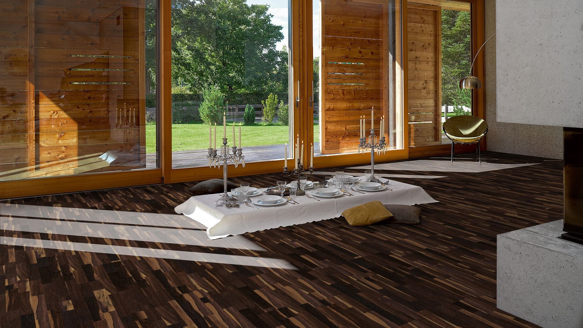 PARADOR Parkett Räuchereiche Turin Schiffsboden 3-Stab Rustikal lackiert | Sonderedition | 10 m²-4014809124979