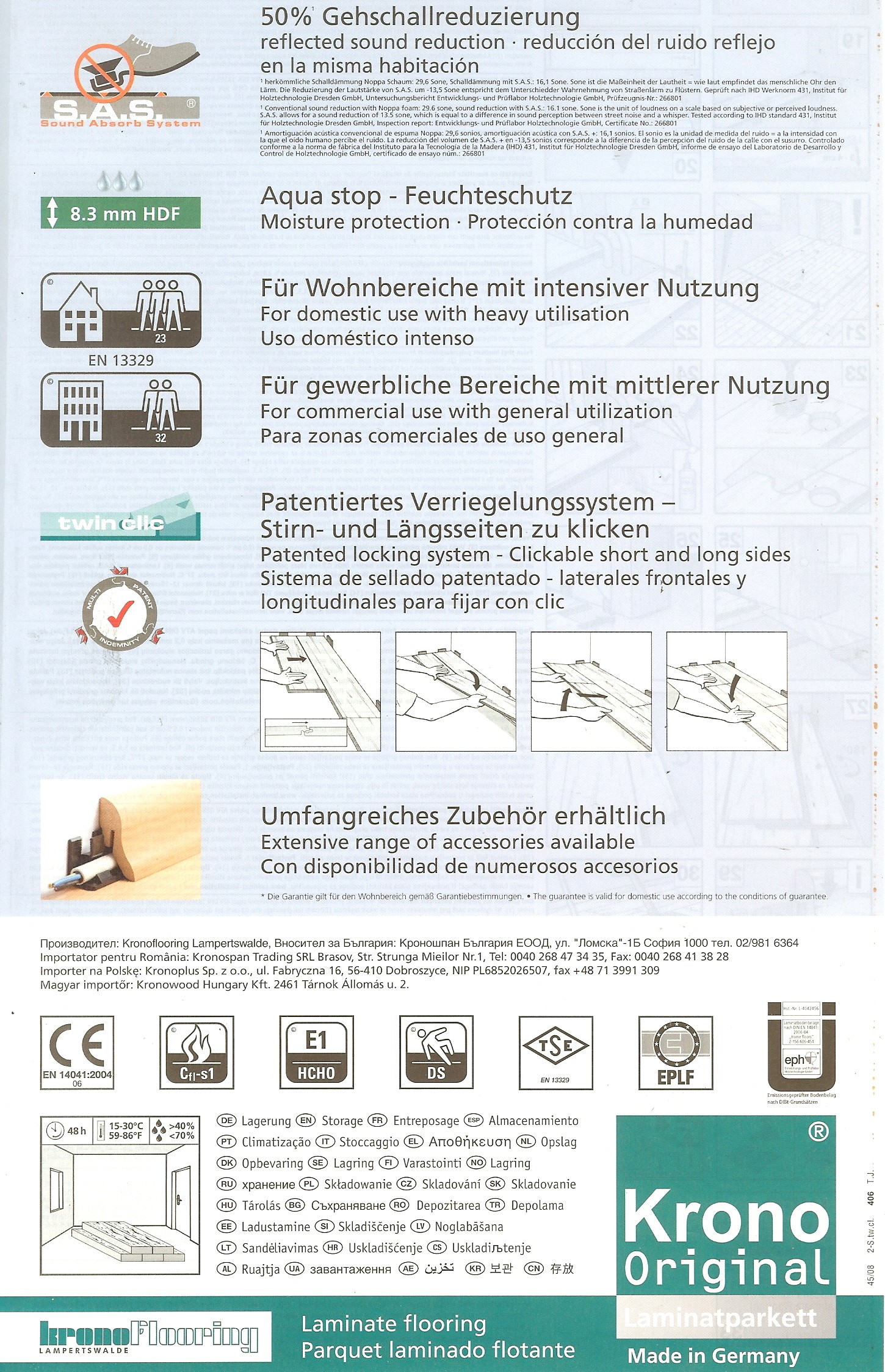 KRONO-ORIGINAL Laminat Sacramento Pinie Struktur: 19,0 m²-#
