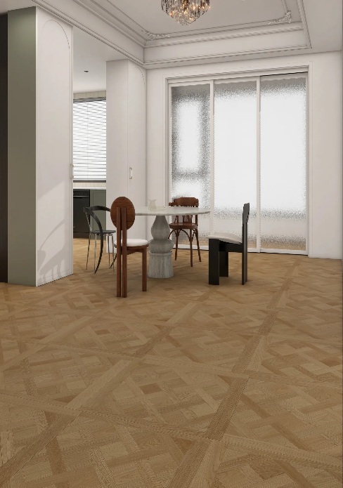 TER HÜRNE Design-Vinylboden Eiche Versailles Holzfliese Flechtmuster | Perform-4012853176203