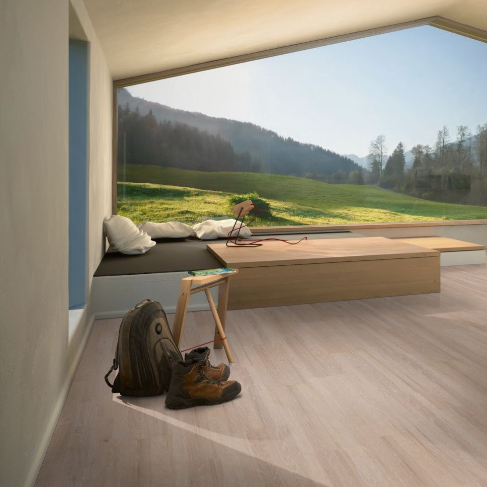 Parkett Eiche Schiffsboden 3-Stab weiss matt lackiert | 2.Wahl- guenstig bei bodenverkauf.de kaufen Parkett Eiche Schiffsboden 3-Stab weiss matt lackiert | 2.Wahl-