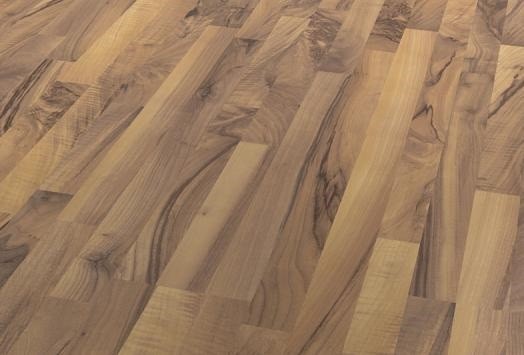 TER HÜRNE Laminat Nussbaum herbstbraun Schiffsboden 3-Stab | Courage Line | 18 m²-4012853072994