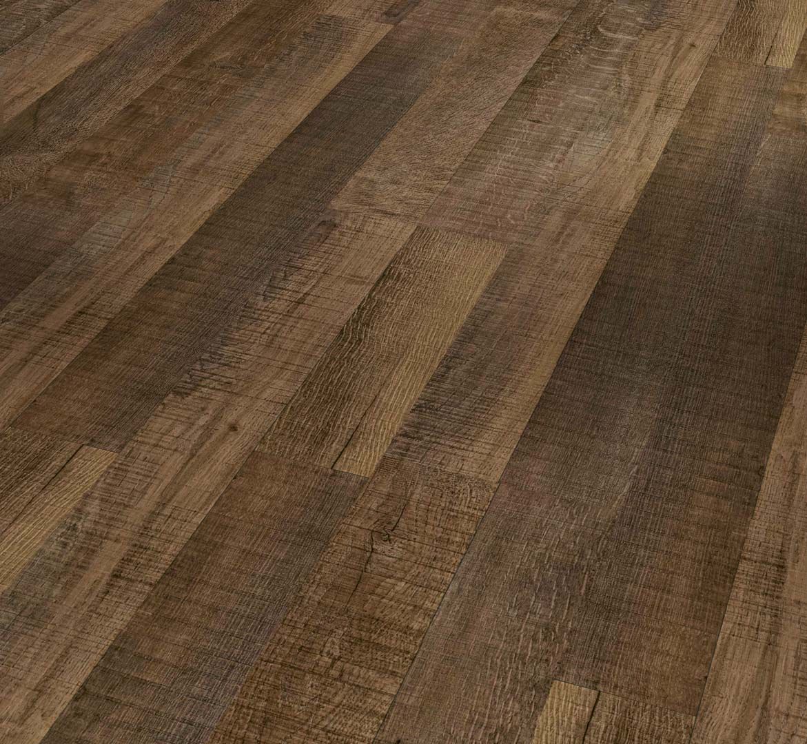 PARADOR Laminat Eiche Vintage gesägt Schiffsboden 2-Stab Sägeraue Struktur | Classic 1050-4014809150480