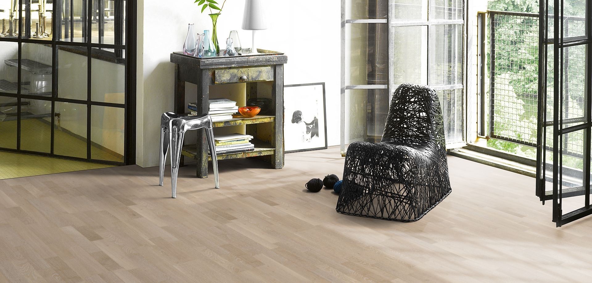 PARADOR Parkett Eiche Schiffsboden 3-Stab lackversiegelt matt weiß | Sonderedition | 39 m²-# guenstig bei bodenverkauf.de kaufen PARADOR Parkett Eiche Schiffsboden 3-Stab lackversiegelt matt weiß | Sonderedition | 39 m²-#