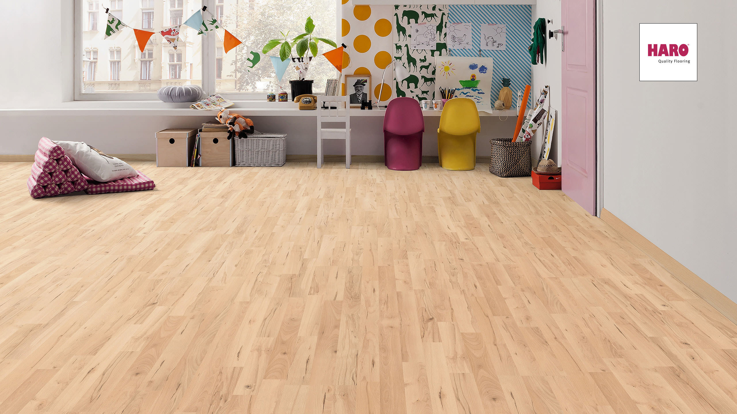 HARO Laminat Buche Navarra Schiffsboden 3-Stab | Sonderedition | 25 m²-4018427272081