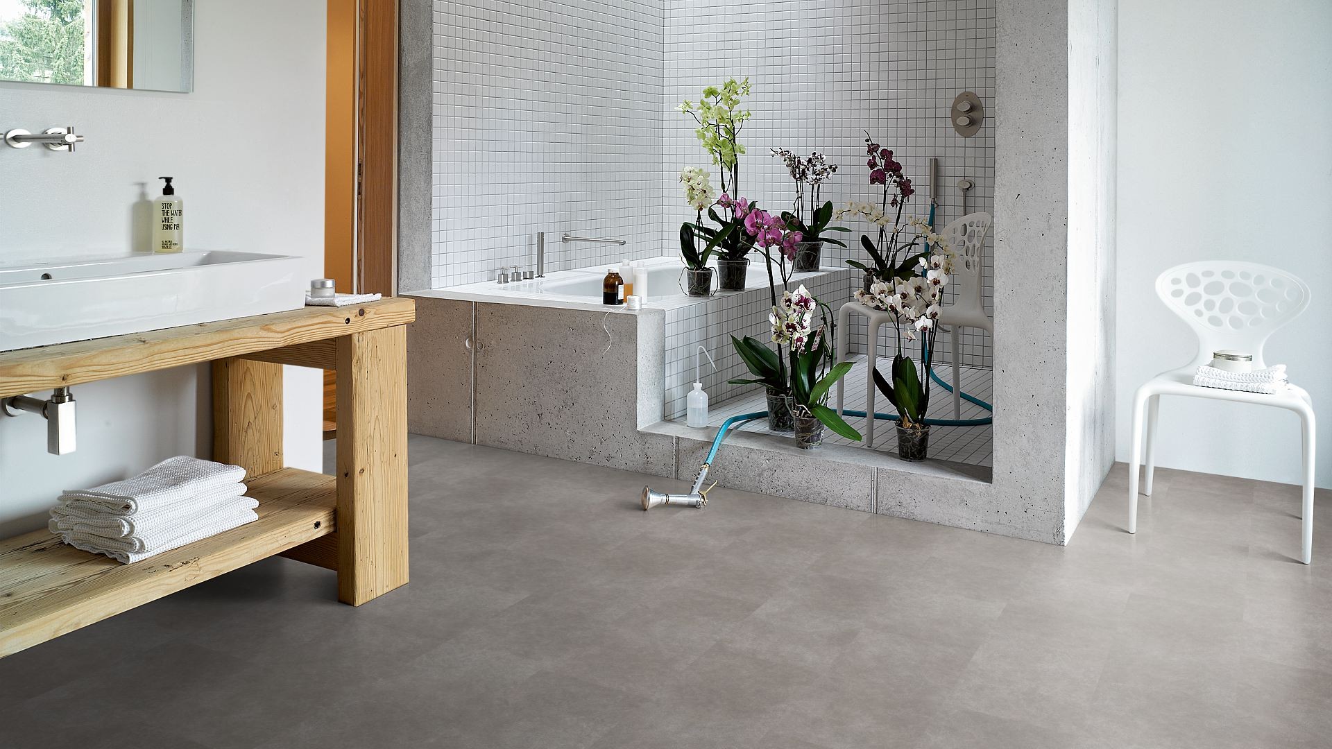 PARADOR Vinyl Desert grau Steinstruktur | Trendtime 5.50 | 24 m²-4014809160519