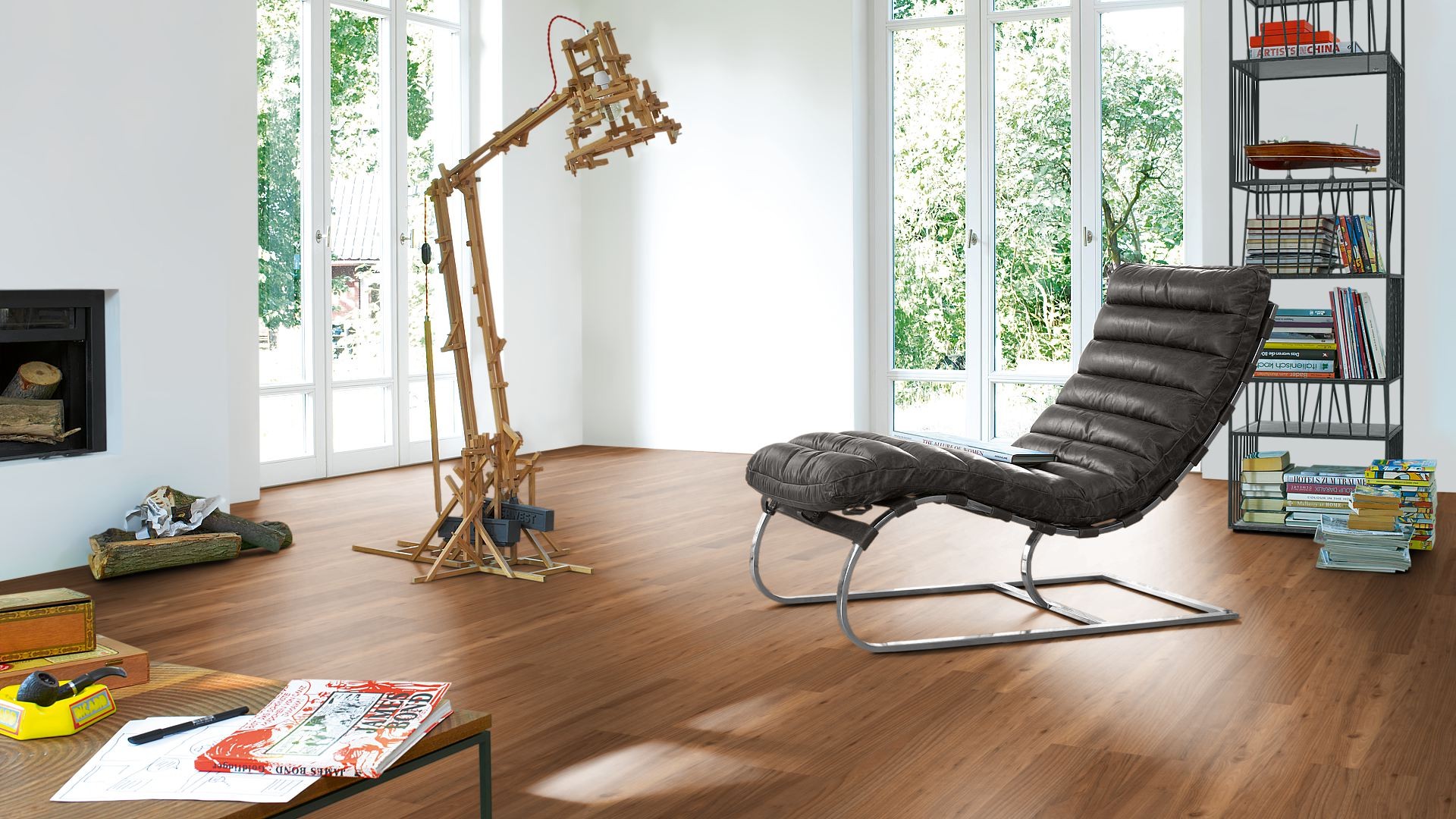 PARADOR Laminat Bergulme honig Schiffsboden 2-Stab Reliefstruktur | Classic 1050-4014809161646
