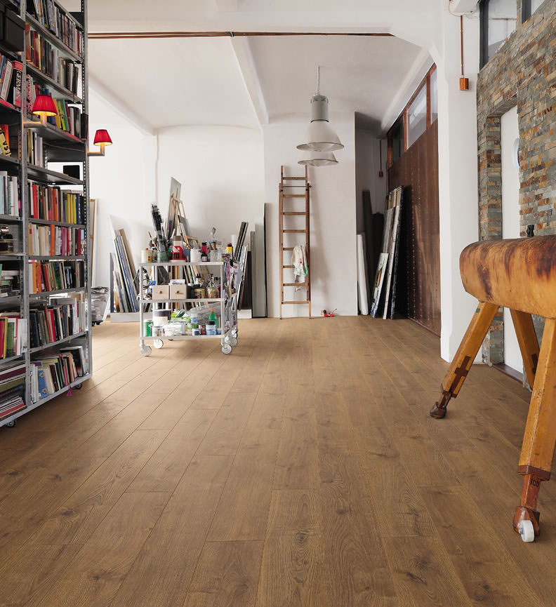 HARO Laminat Eiche Portland bernstein Landhausdiele 4V | Tritty 250 | 2.Wahl | 18,5 m²-4018427377229