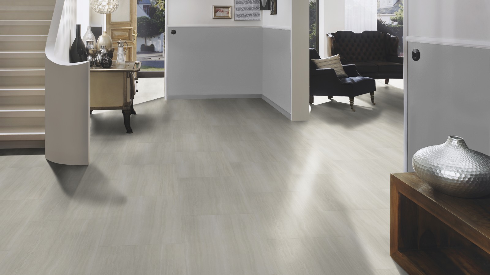 TER HÜRNE Vinylboden Stein Turin weiß J02 | Stone Choice Perform | 2. Wahl | 8 m²-4012853140068
