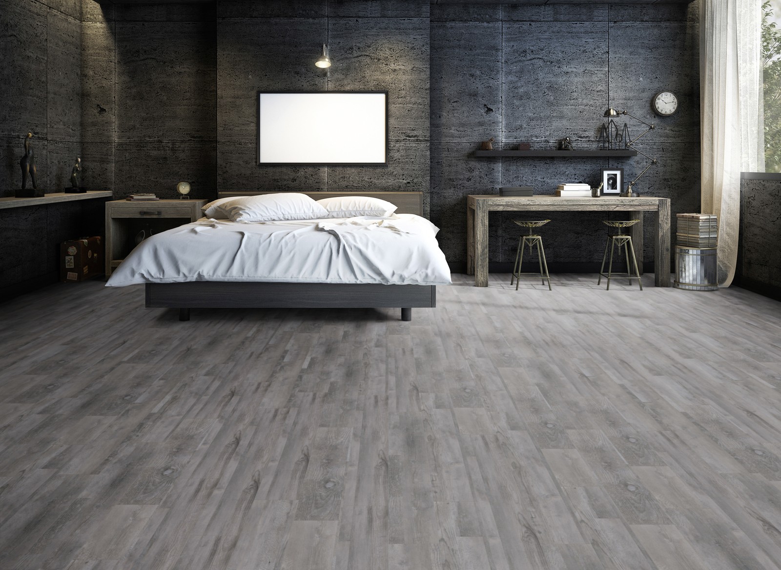 TER HÜRNE Vinylboden Eiche Kyoto anthrazit Mehrstab I08 | Straight Choice | 28 m²-4012853128509