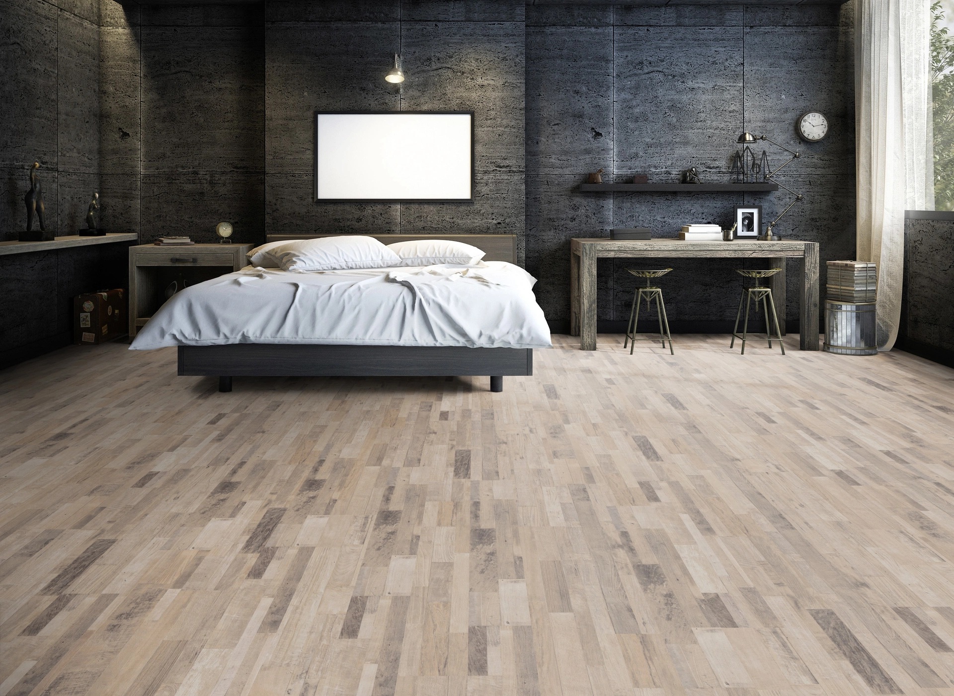 TER HÜRNE Laminat Eiche Ernesto Mehrstab linear-gebürstet | Friends-4012853171406 guenstig bei bodenverkauf.de kaufen TER HÜRNE Laminat Eiche Ernesto Mehrstab linear-gebürstet | Friends-4012853171406