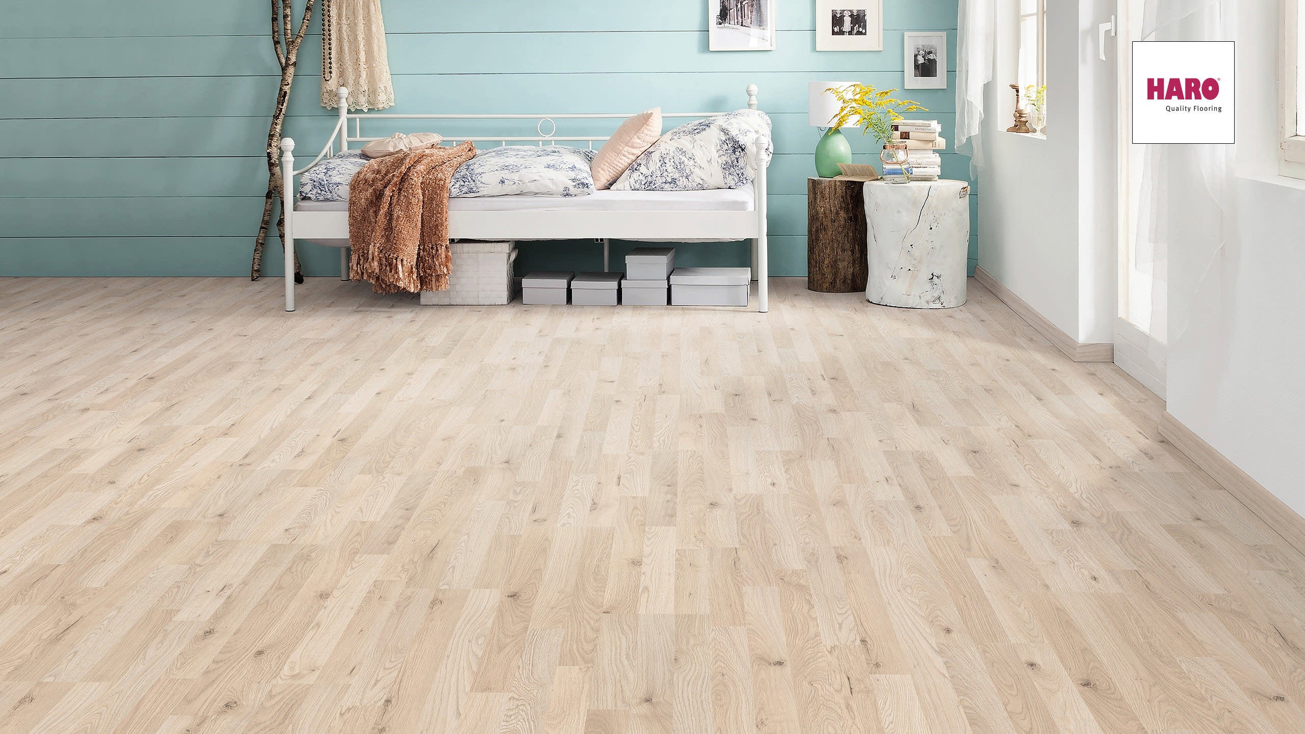 HARO Laminat Polareiche Schiffsboden 3-Stab | Tritty 75 | 2.Wahl | 13 m²-4018427310370