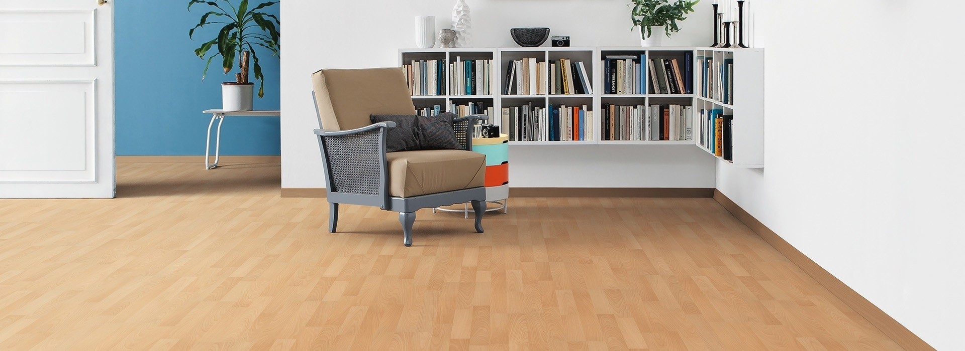 HARO Laminat Buche beige Pore Schiffsboden 3-Stab TC | Tritty 75  | 2.Wahl-4018427310325