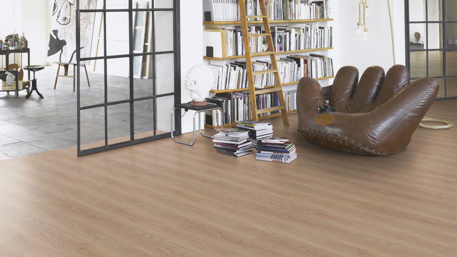 PARADOR Parkett Eiche Landhausdiele mit Mini-V-Fuge matt weiss lackiert | Sonderedition | 2. Wahl-#