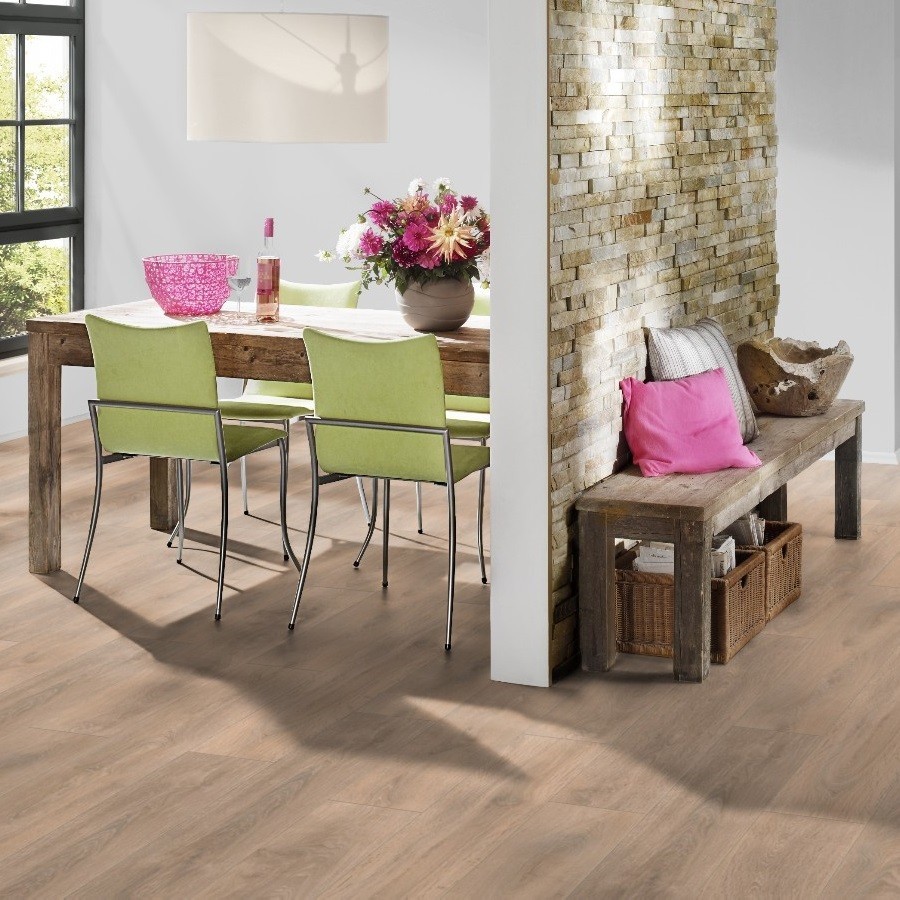 TER HÜRNE Laminat Eiche sandbraun Landhausdiele 2-seitige V-Fuge | Breeze Line | 19 m²-4012853074004