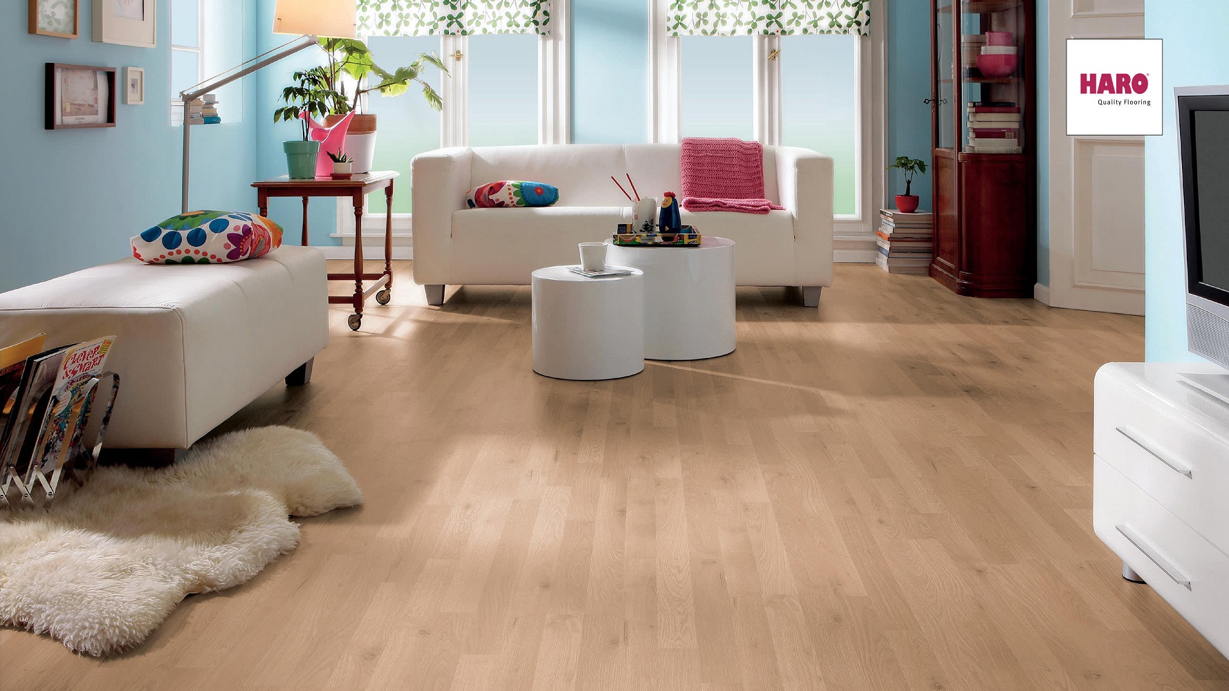 HARO Laminat Steineiche authentic matt Schiffsboden 3-Stab | Tritty 75 | 20 m²-# guenstig bei bodenverkauf.de kaufen HARO Laminat Steineiche authentic matt Schiffsboden 3-Stab | Tritty 75 | 20 m²-#