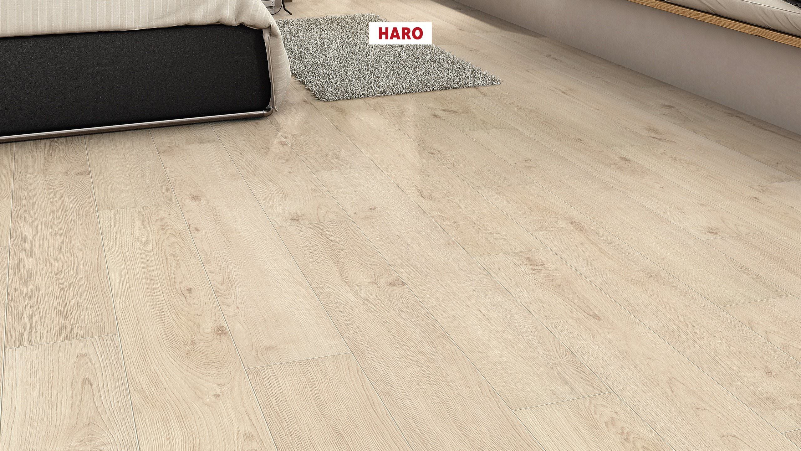 HARO Korkboden Arteo XL 4V Eiche Portland weiß permaDur | Corkett-4018427427269