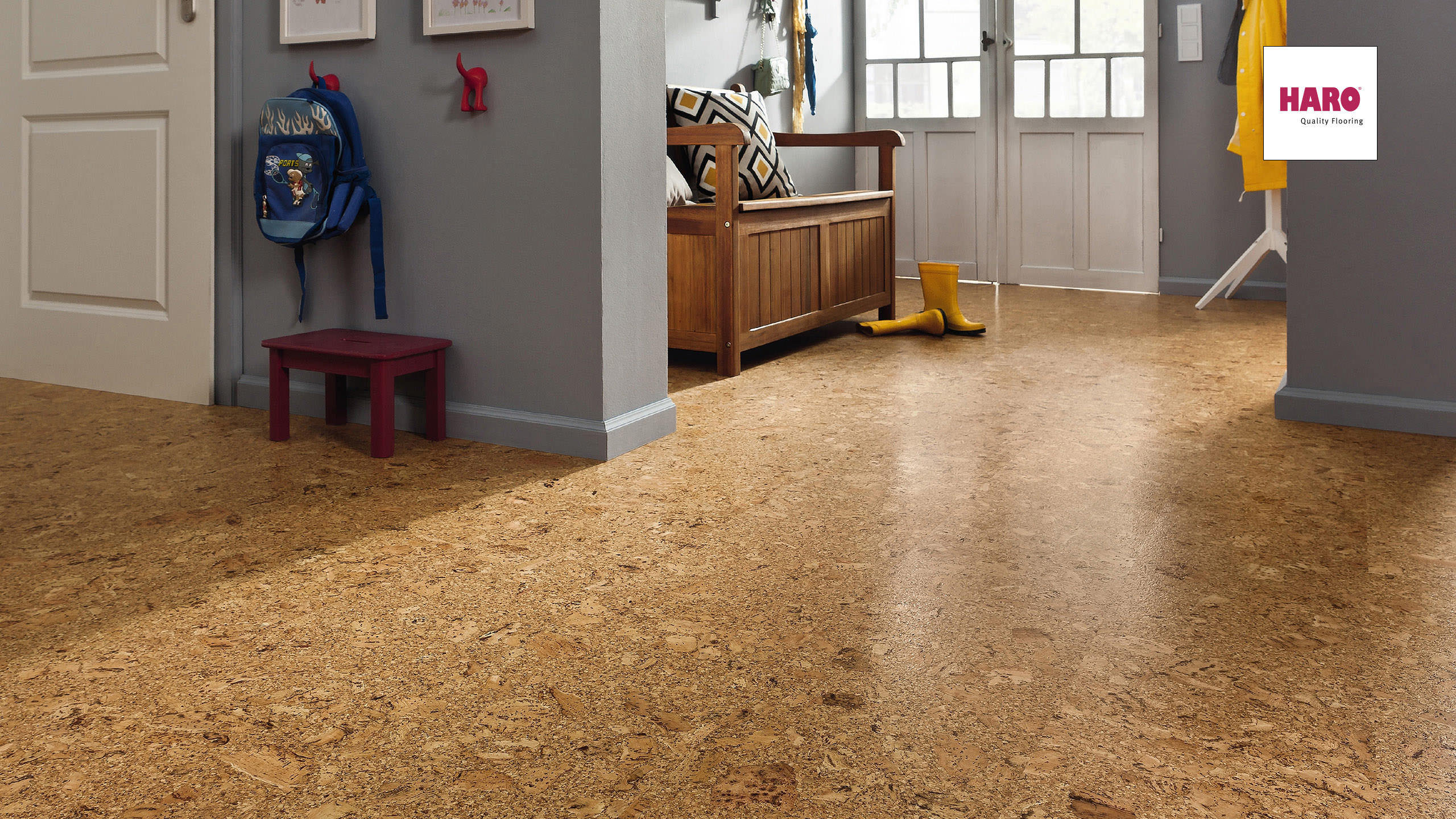 HARO Korkboden Lagos natur Permadur | Corkett | 2. Wahl | 13 m²-4018427313890