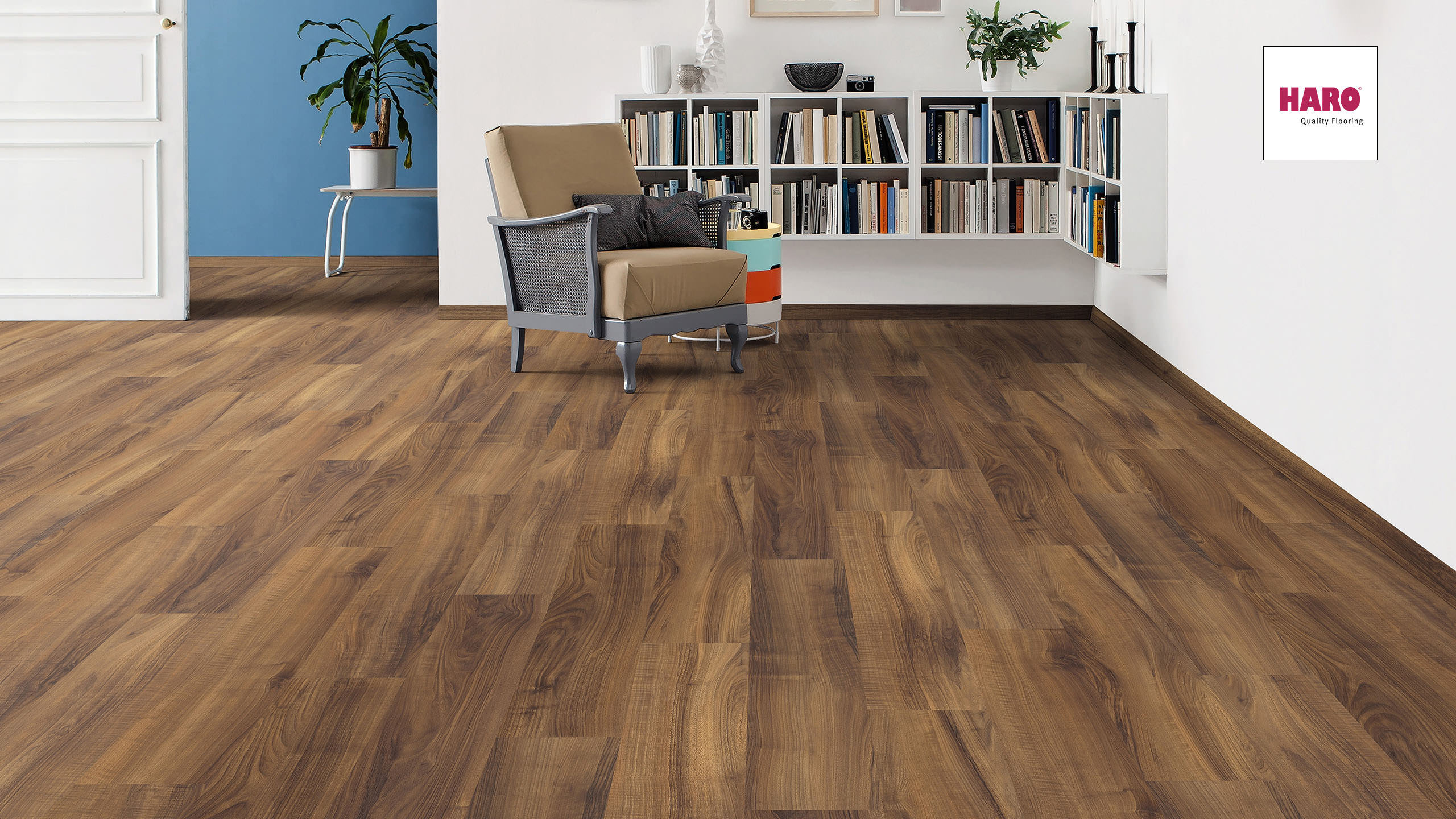 HARO Laminat Italienischer Nussbaum Pore matt Landhausdiele | Sonderedition-# guenstig bei bodenverkauf.de kaufen HARO Laminat Italienischer Nussbaum Pore matt Landhausdiele | Sonderedition-#