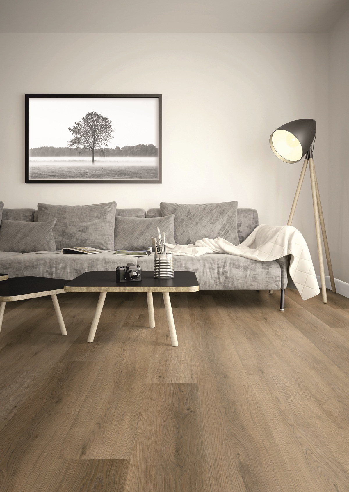 TER HÜRNE Design-Vinylboden Eiche Marie gebürstet Landhausdiele | Friends-4012853153075