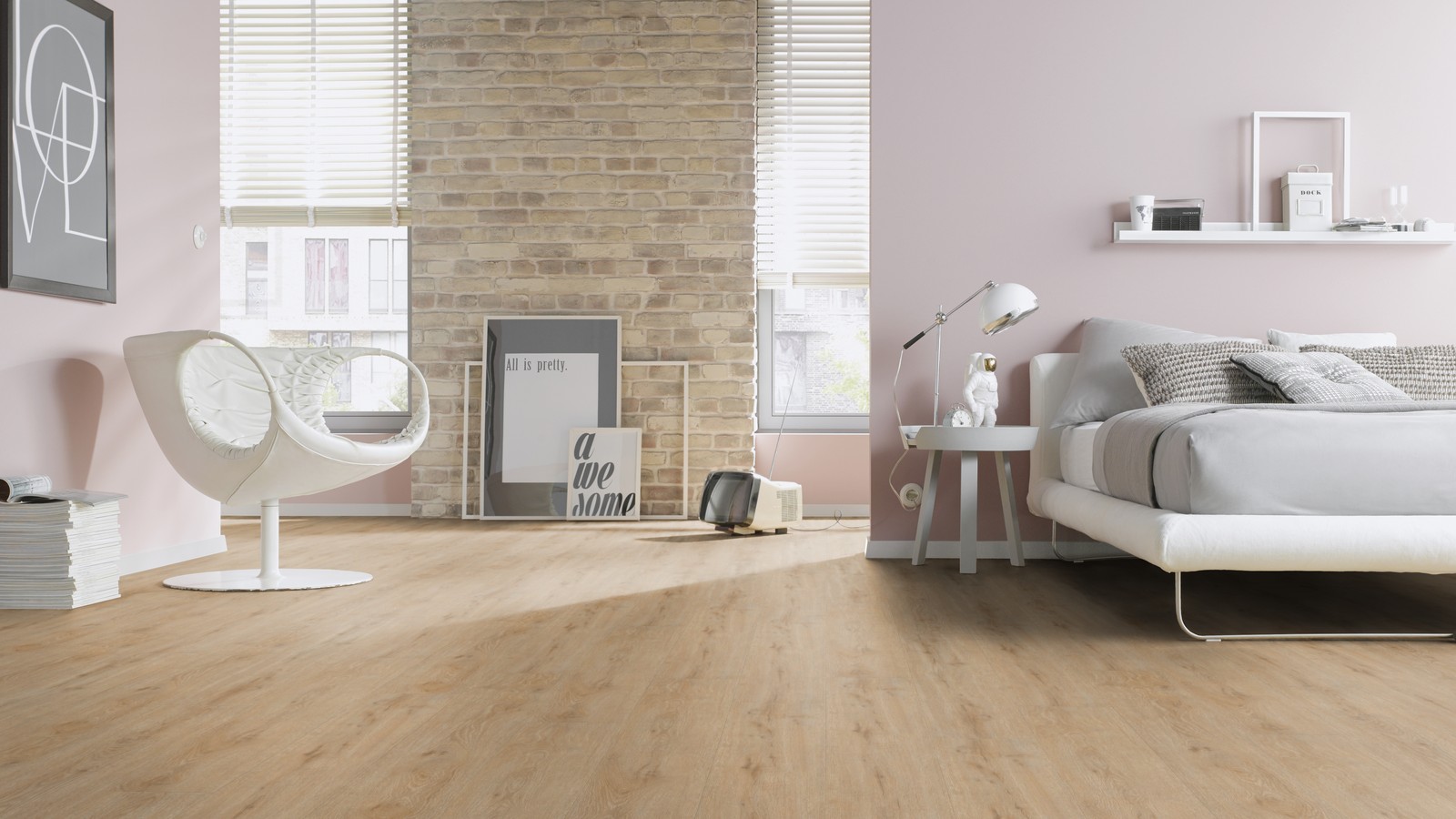TER HÜRNE Vinylboden Eiche Gent beigebraun Landhausdiele G03 | Bright Choice Compact | 34 m²-4012853110887