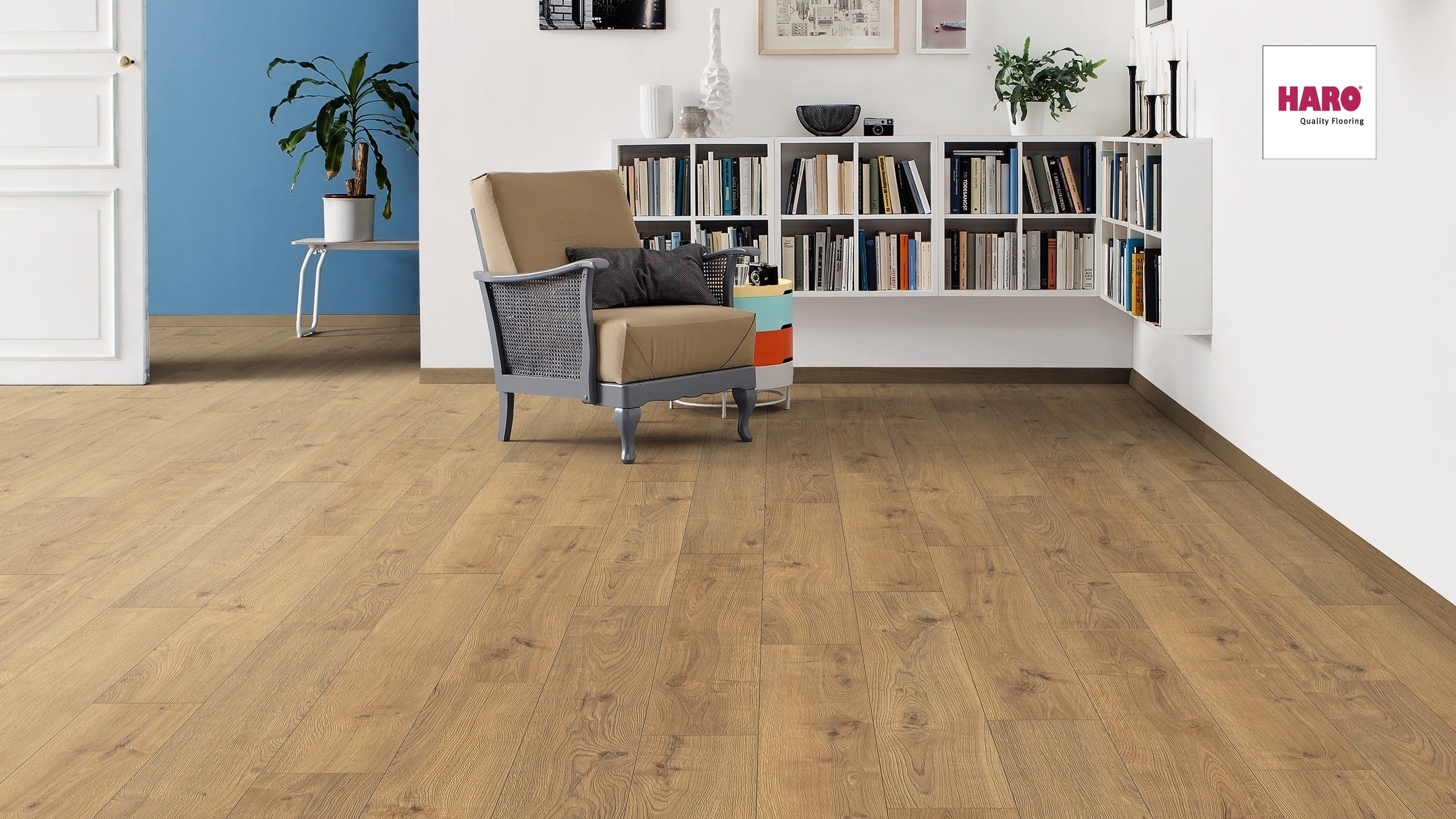 HARO Laminat Eiche Portland natur authentic Landhausdiele 4V | Sonderedition | 10 m²-4018427381004