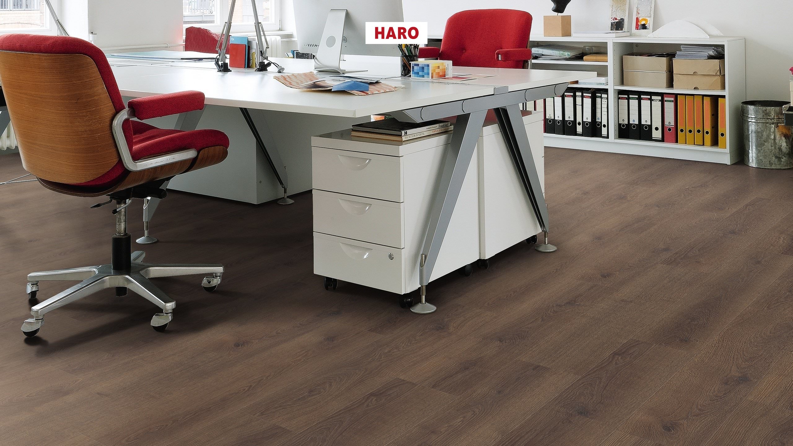 HARO Laminat Eiche Contura geräuchert Landhausdiele 4V | Tritty 100 | 2. Wahl | 24,5 m²-4018427448073