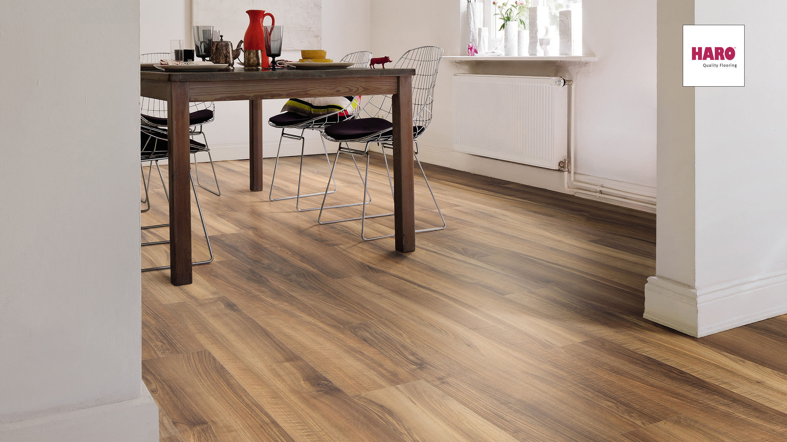 HARO Laminat Italienischer Nussbaum Pore matt Landhausdiele | Sonderedition-# guenstig bei bodenverkauf.de kaufen HARO Laminat Italienischer Nussbaum Pore matt Landhausdiele | Sonderedition-#