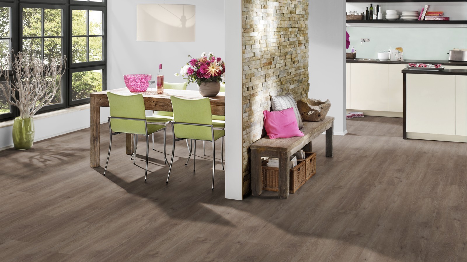 TER HÜRNE Vinylboden Eiche Canberra graubraun Landhausdiele I06 | Straight Choice Compact | 10 m²-4012853110955