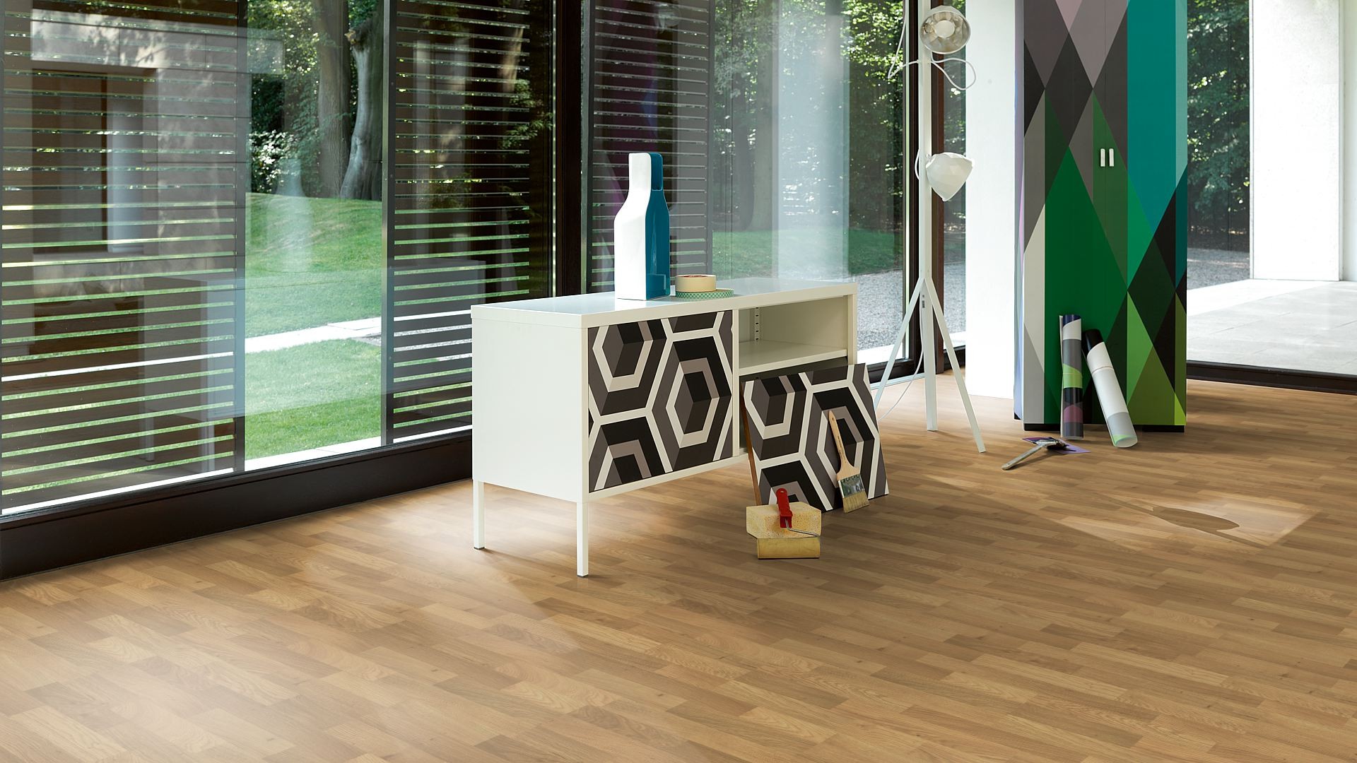 PARADOR Laminat Eiche natur Schiffsboden 3-Stab Realstruktur | Euro Click-4014809168812