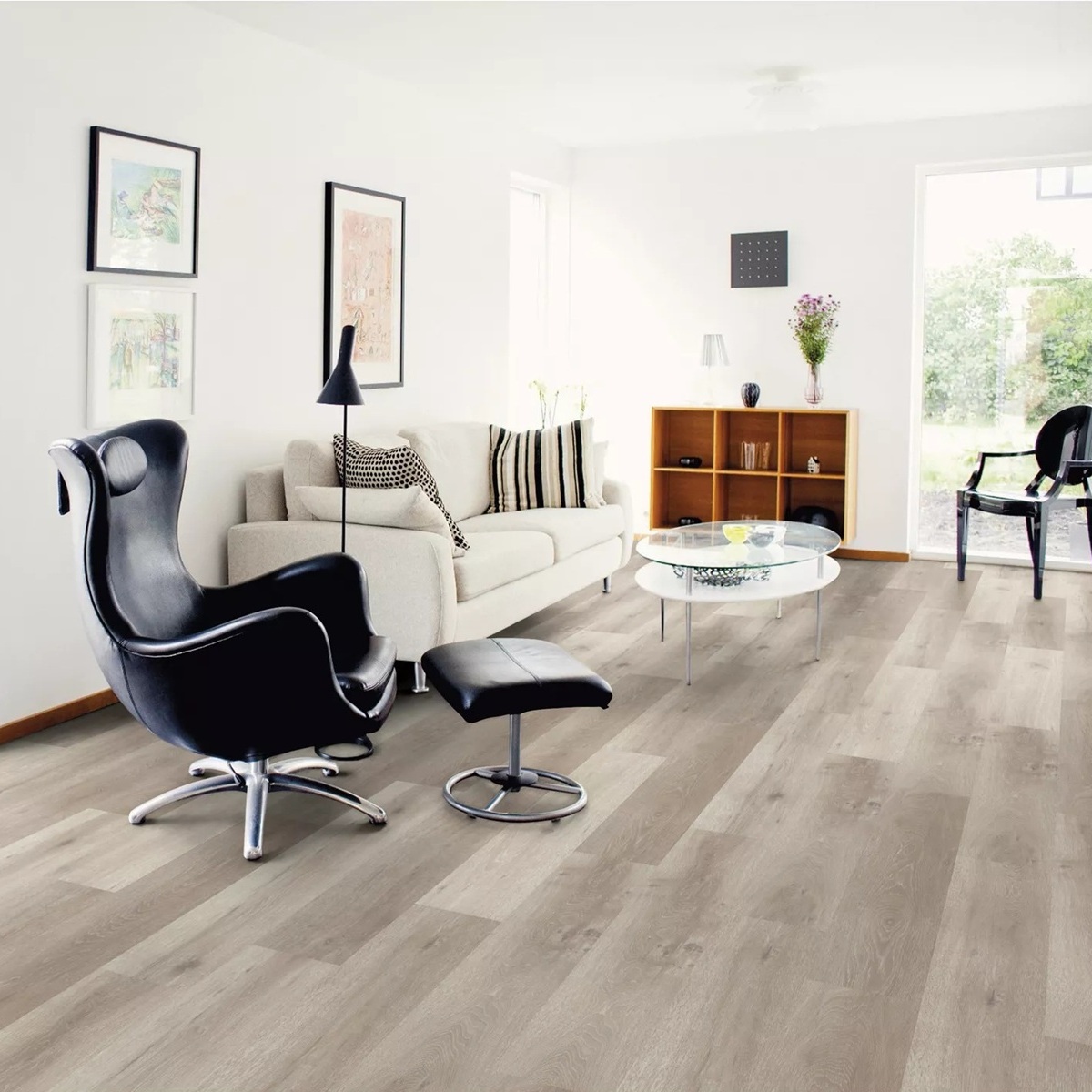 AMORIM Vinylboden Whitewashed Rustic Oak | Dekolife Comfort-5602190268090